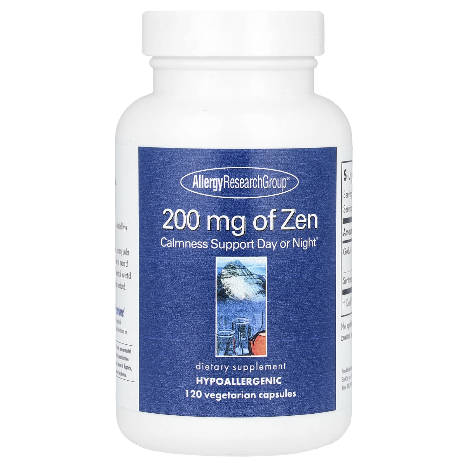 Allergy Research Group, Zen, 200 мг, 120 вегетарианских капсул