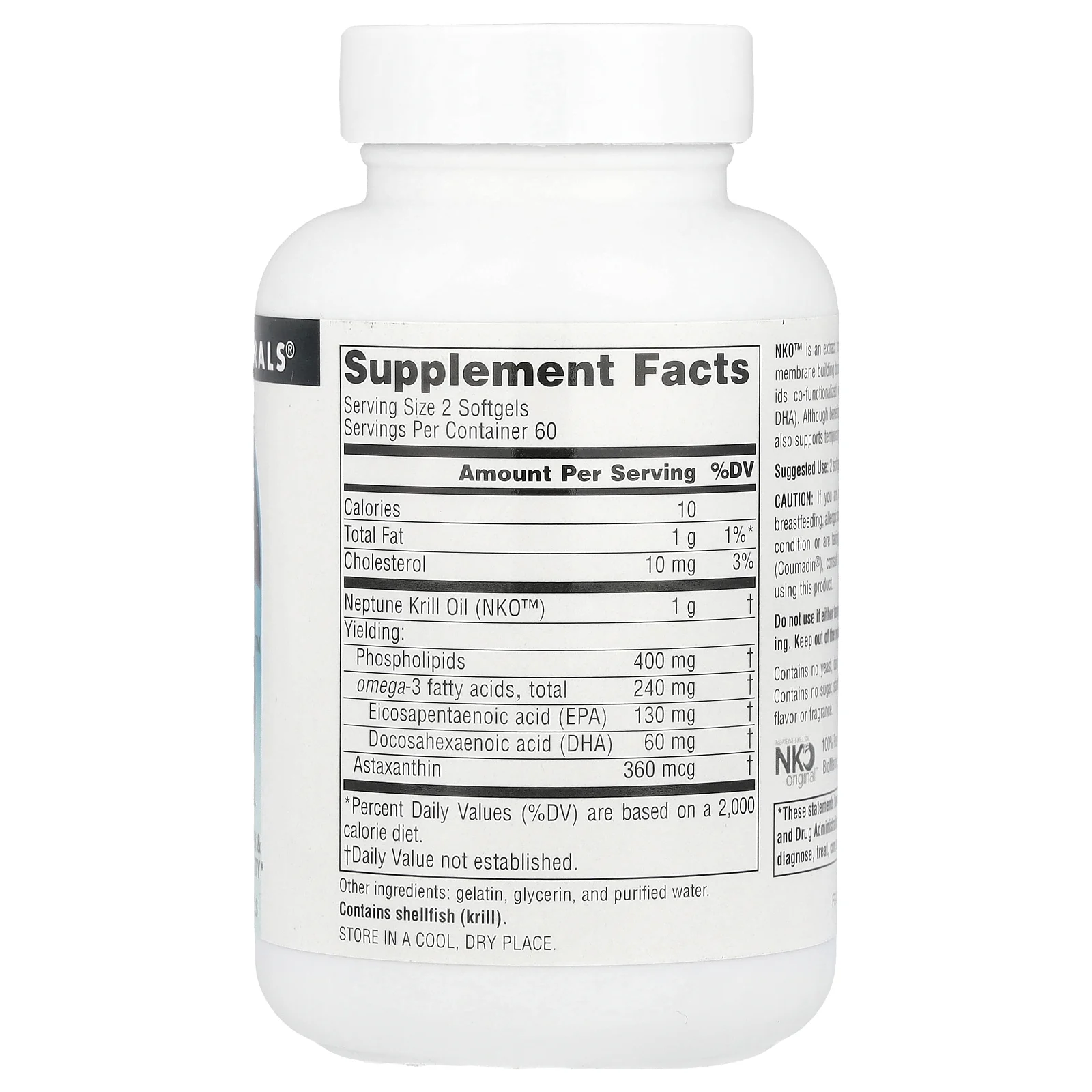 Source Naturals, NKO, Neptune Krill Oil, 500 мг, 120 капсул