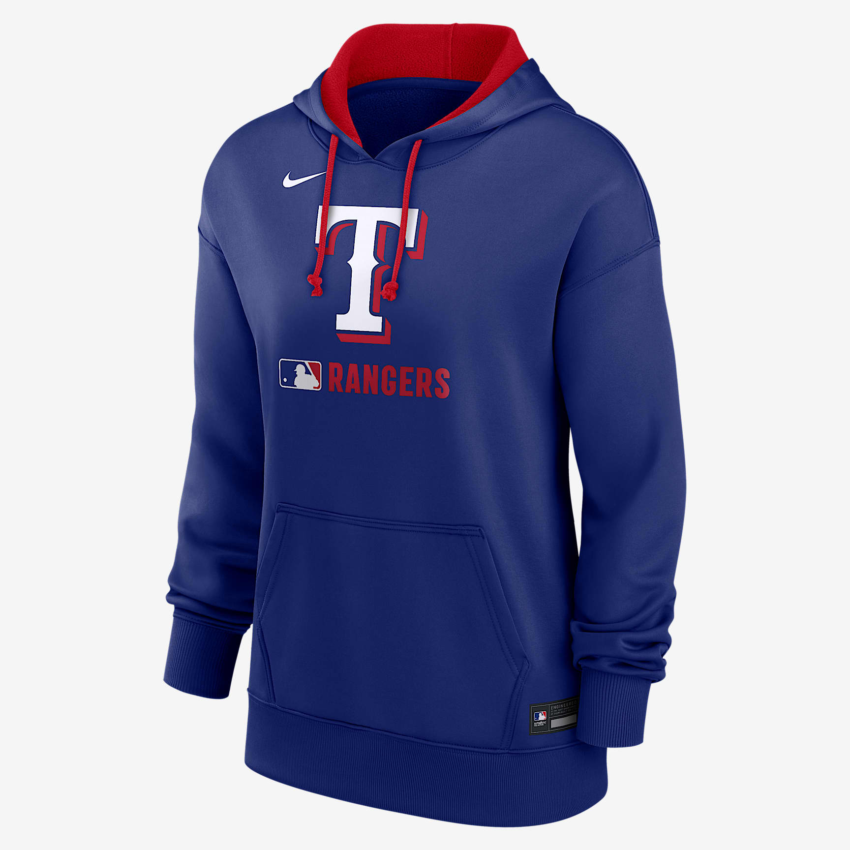 Texas Rangers Authentic Collection Women's Nike Therma MLB Pullover Hoodie
