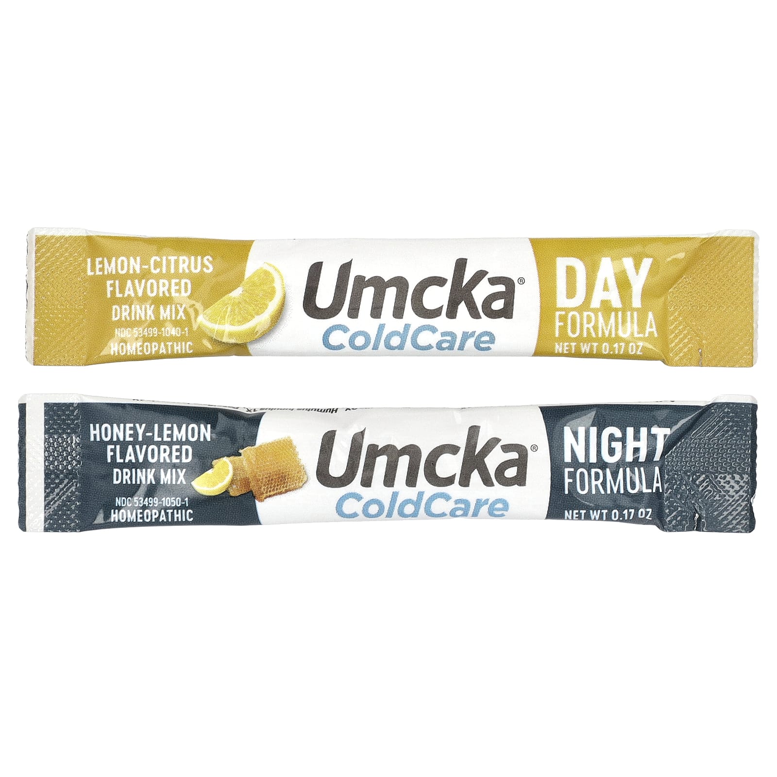 Nature's Way, Umcka, Cold Care, день + ночь, успокаивающий горячий напиток, лимон и цитрус, мед и лимон, 12 пакетиков по 5 г (0,17 унции) каждый (8 шт. на день и 4 шт. на ночь)