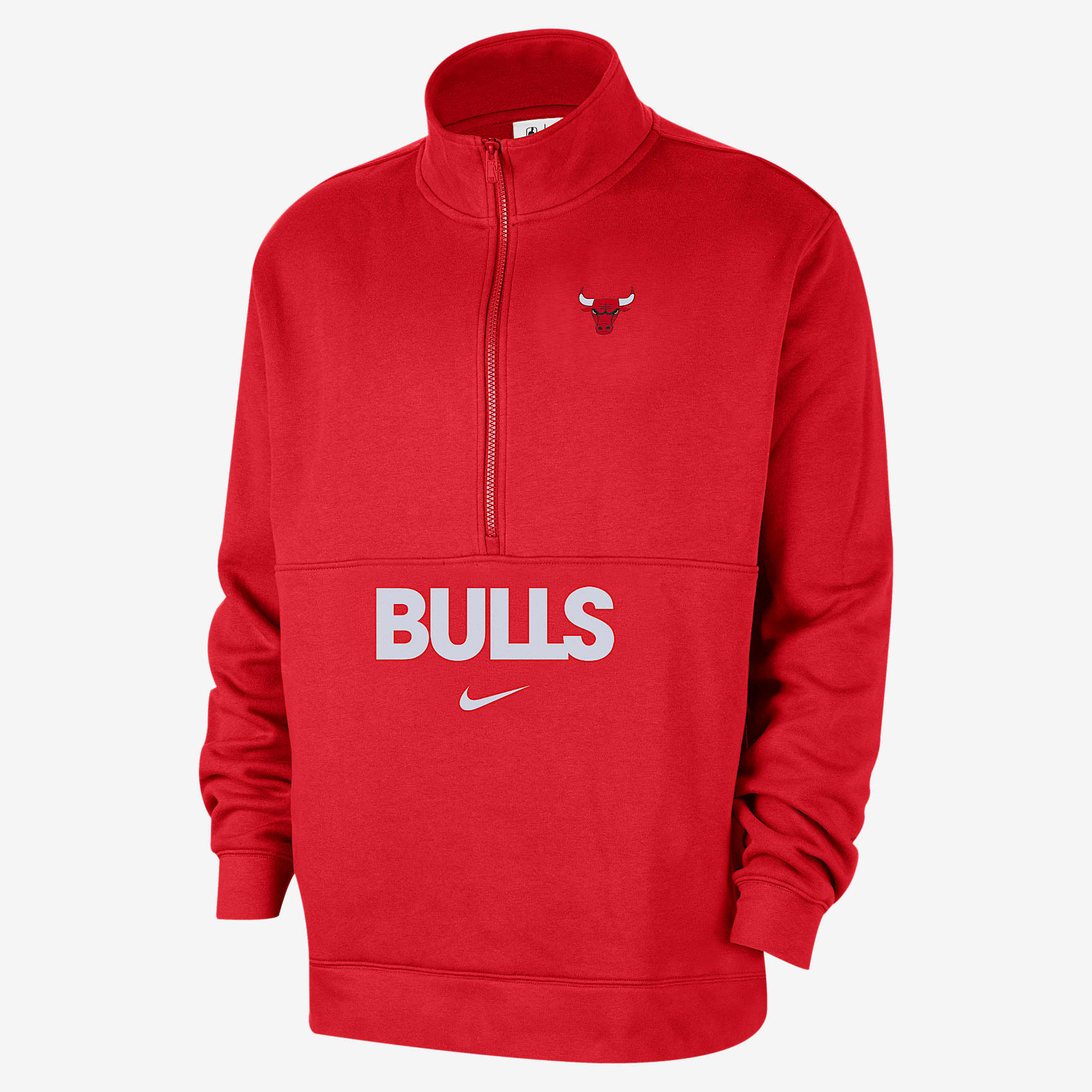 Chicago Bulls Club Courtside Men's Nike NBA 1/2-Zip Top
