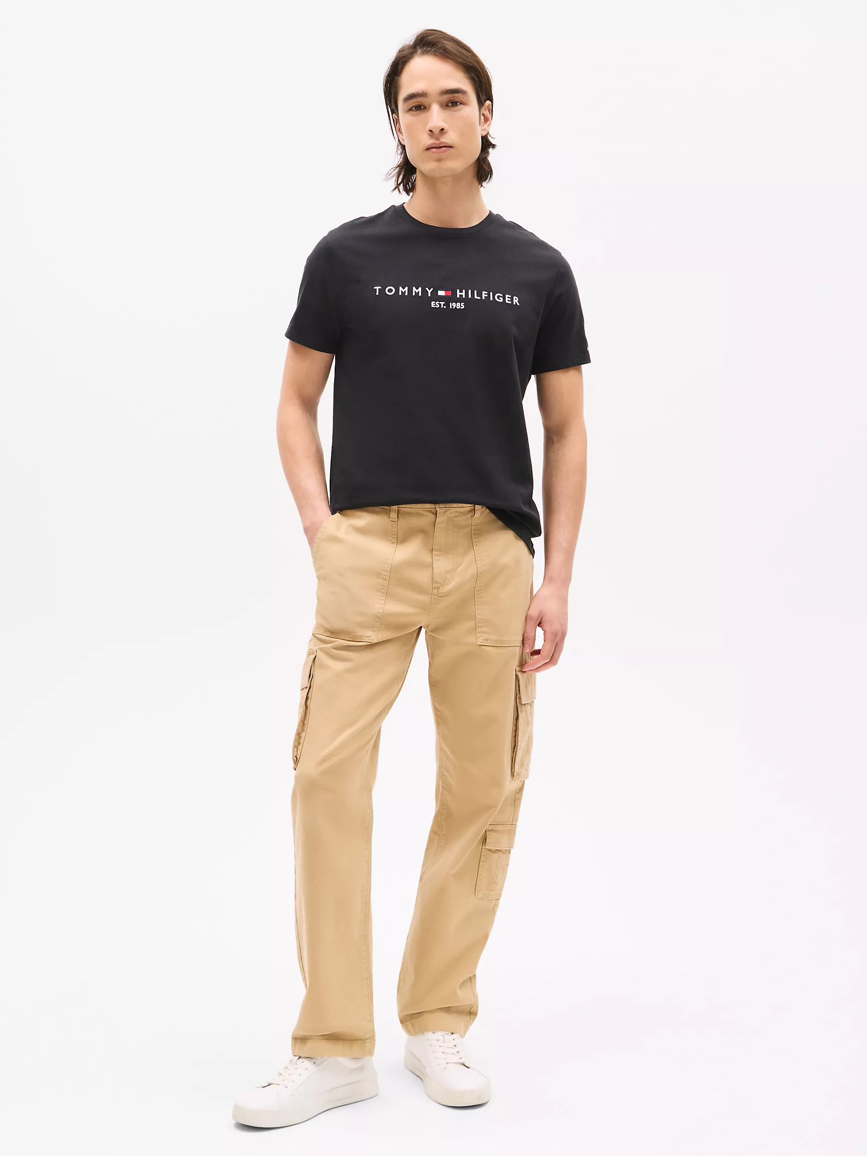 Мужская футболка Tommy Hilfiger, Футболка с вышитым логотипом Tommy