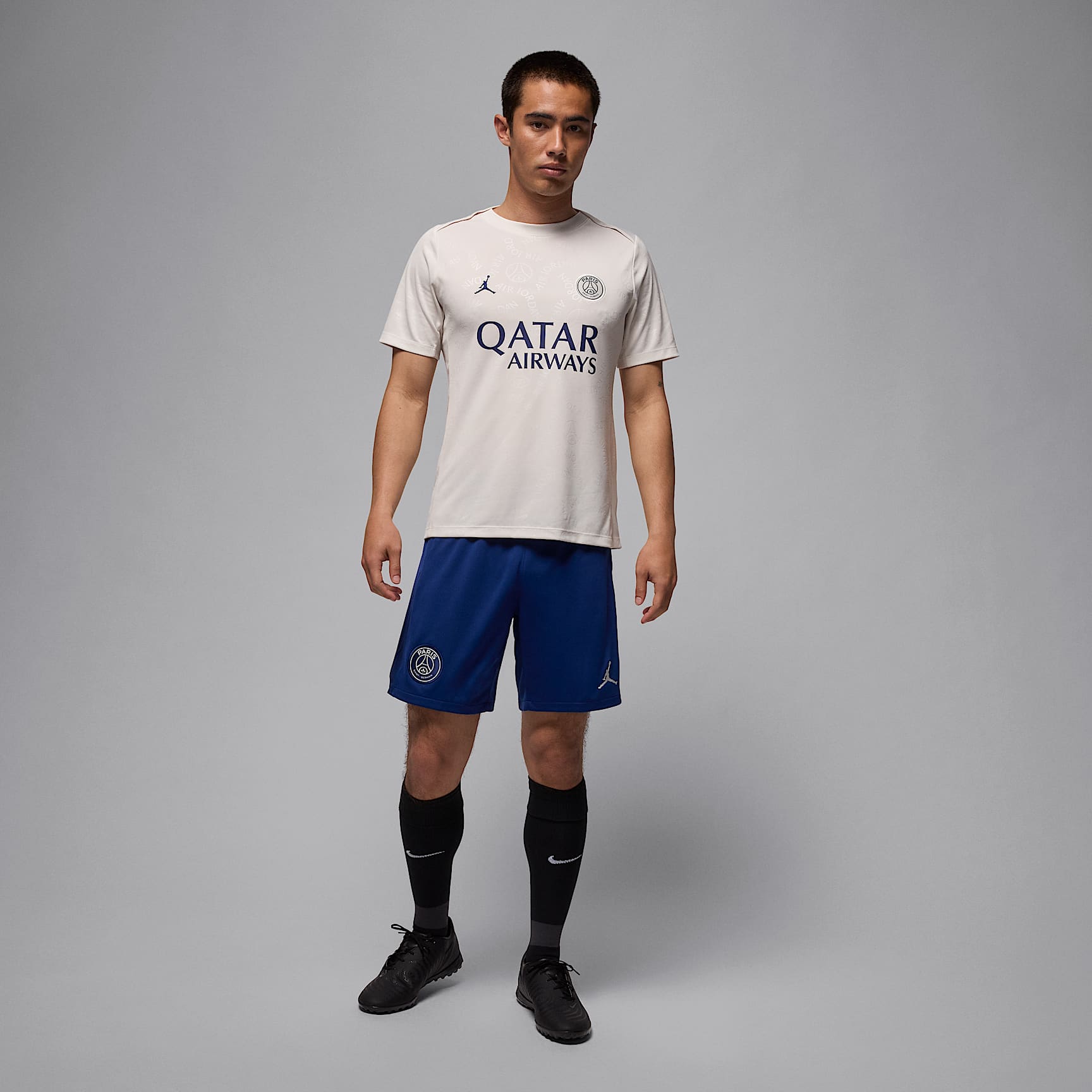 Paris Saint-Germain Academy Pro Fourth Men's Jordan Dri-FIT Soccer Short-Sleeve Pre-Match Top