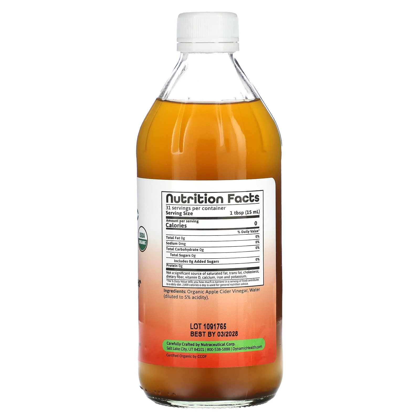 Dynamic Health, Яблочный уксус с матерью, 473 мл (16 жидк. Унций)