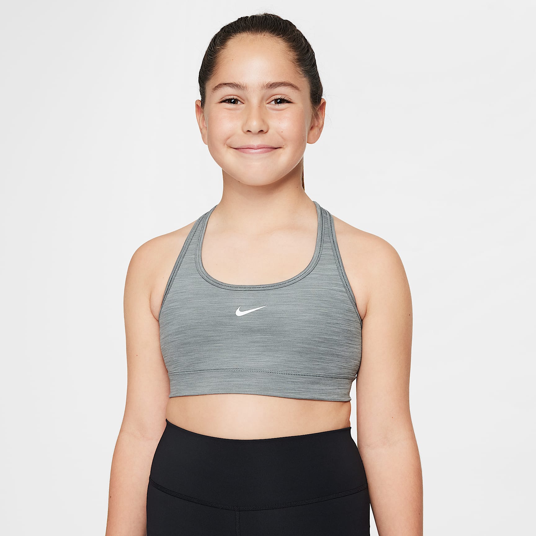 Nike Swoosh Girls' Sports Bra (Extended Size)