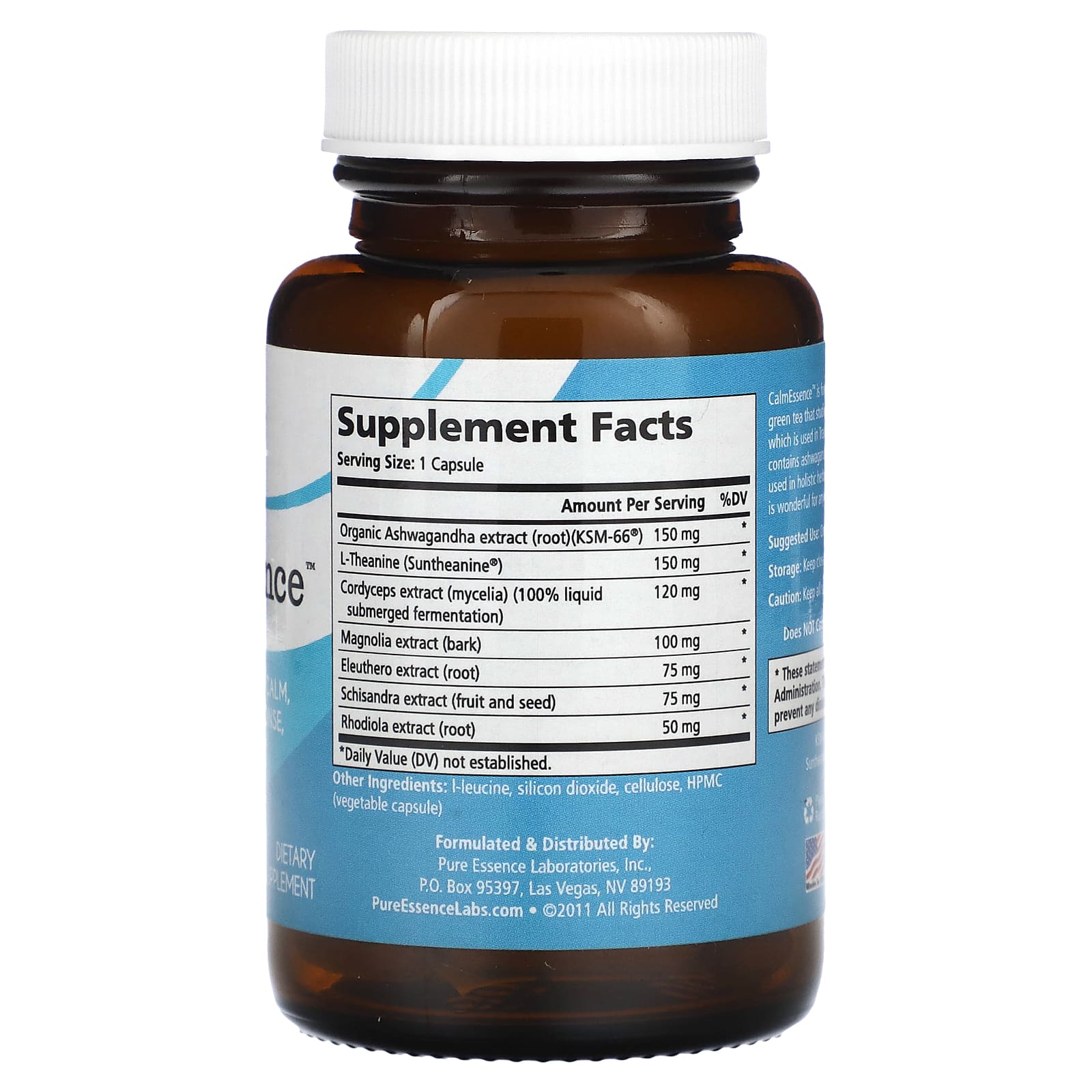 Pure Essence, CalmEssence, 30 растительных капсул