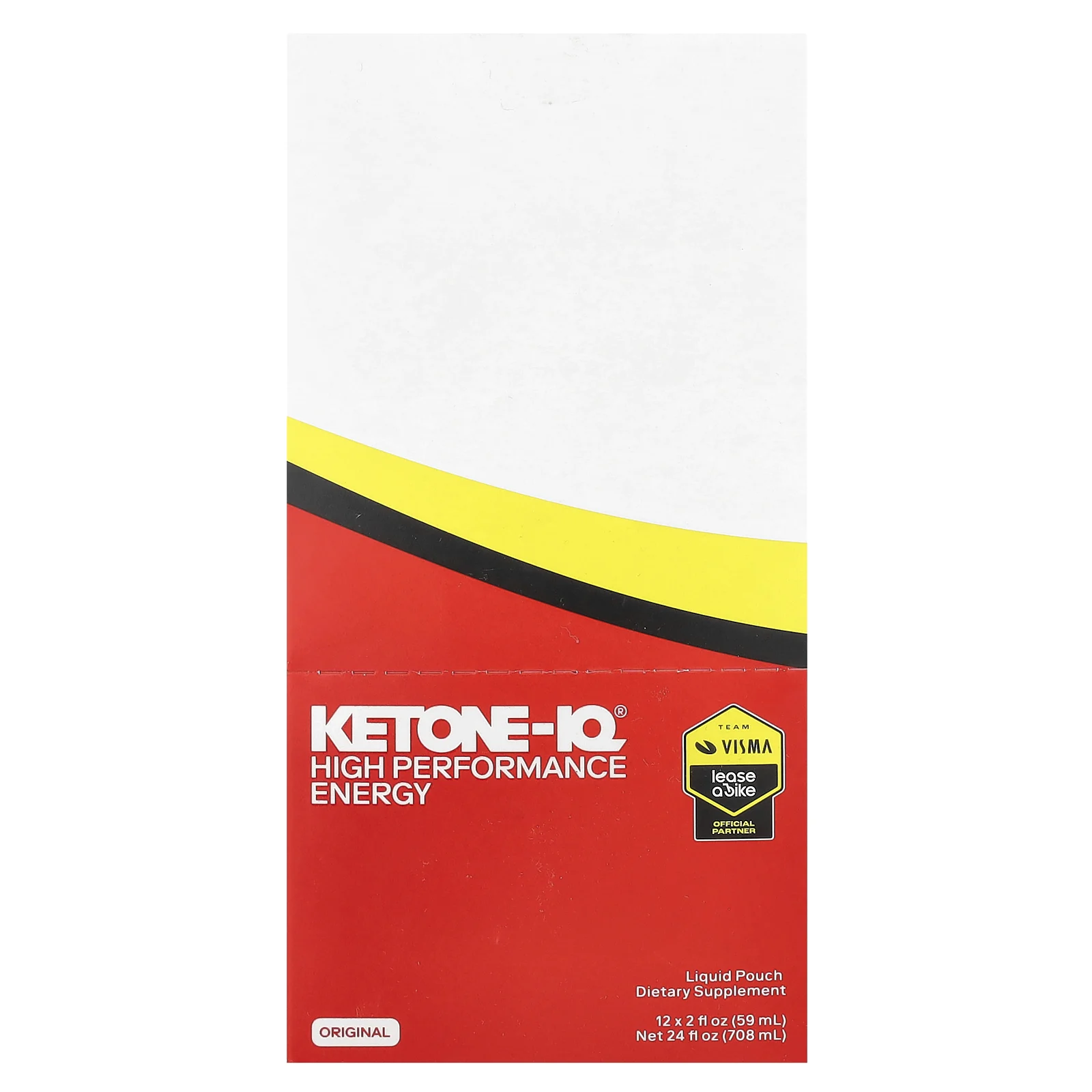 Ketone-IQ, High Performance Energy, Original, 10 г, 12 пакетиков по 59 мл (2 жидк. Унции)