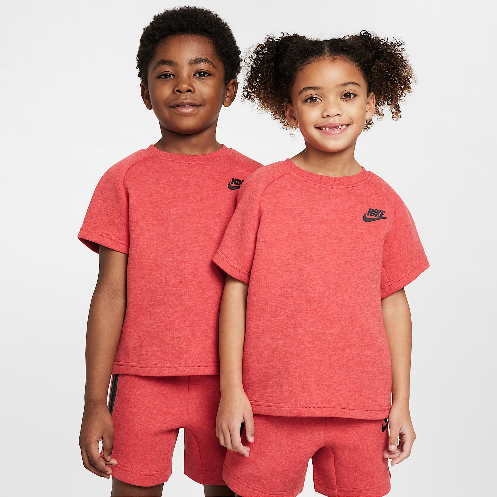 Nike Little Kids' Tech Fleece Tee and Shorts Set