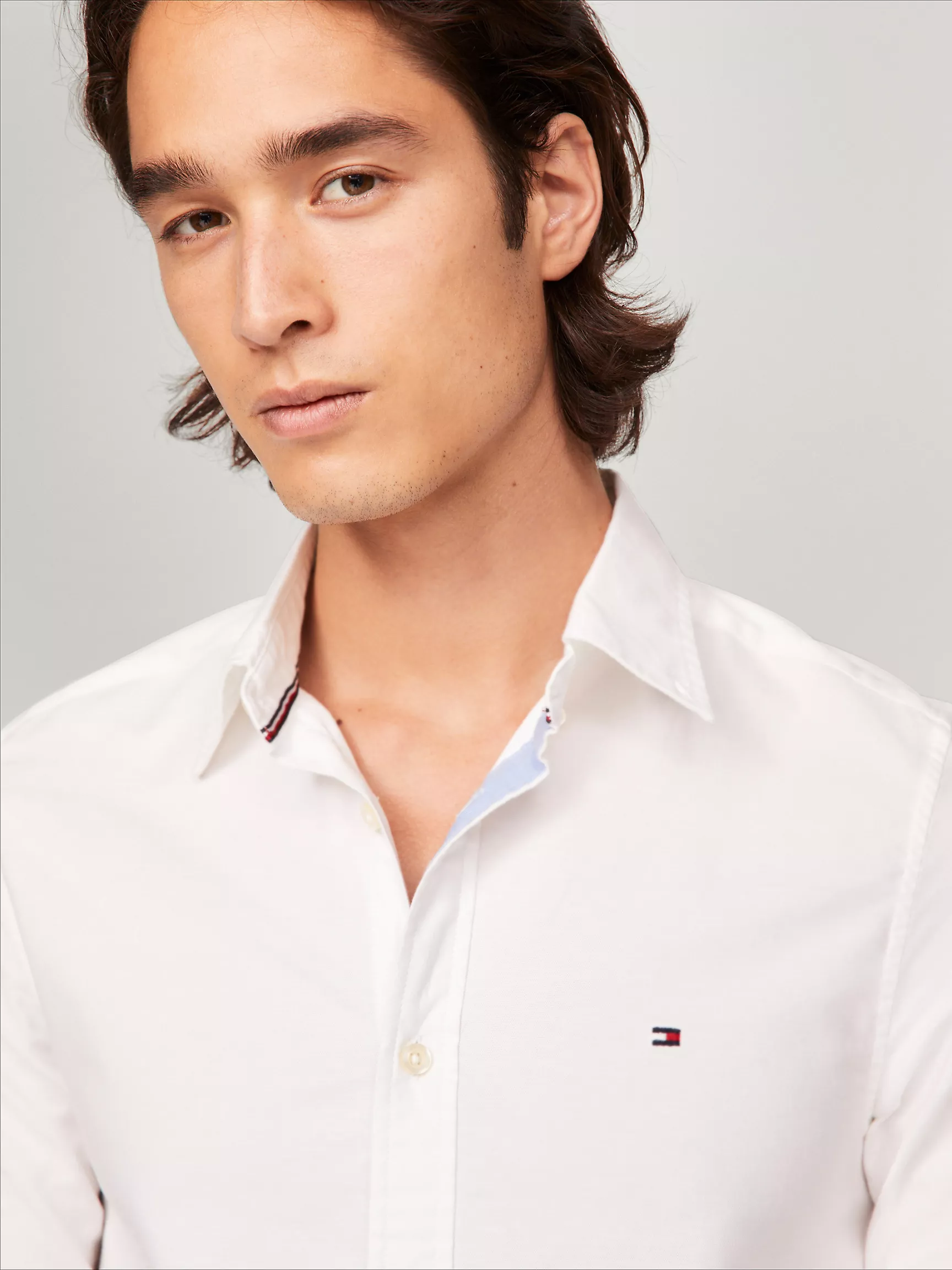 Мужская рубашка Tommy Hilfiger, Приталенная рубашка из оксфорда