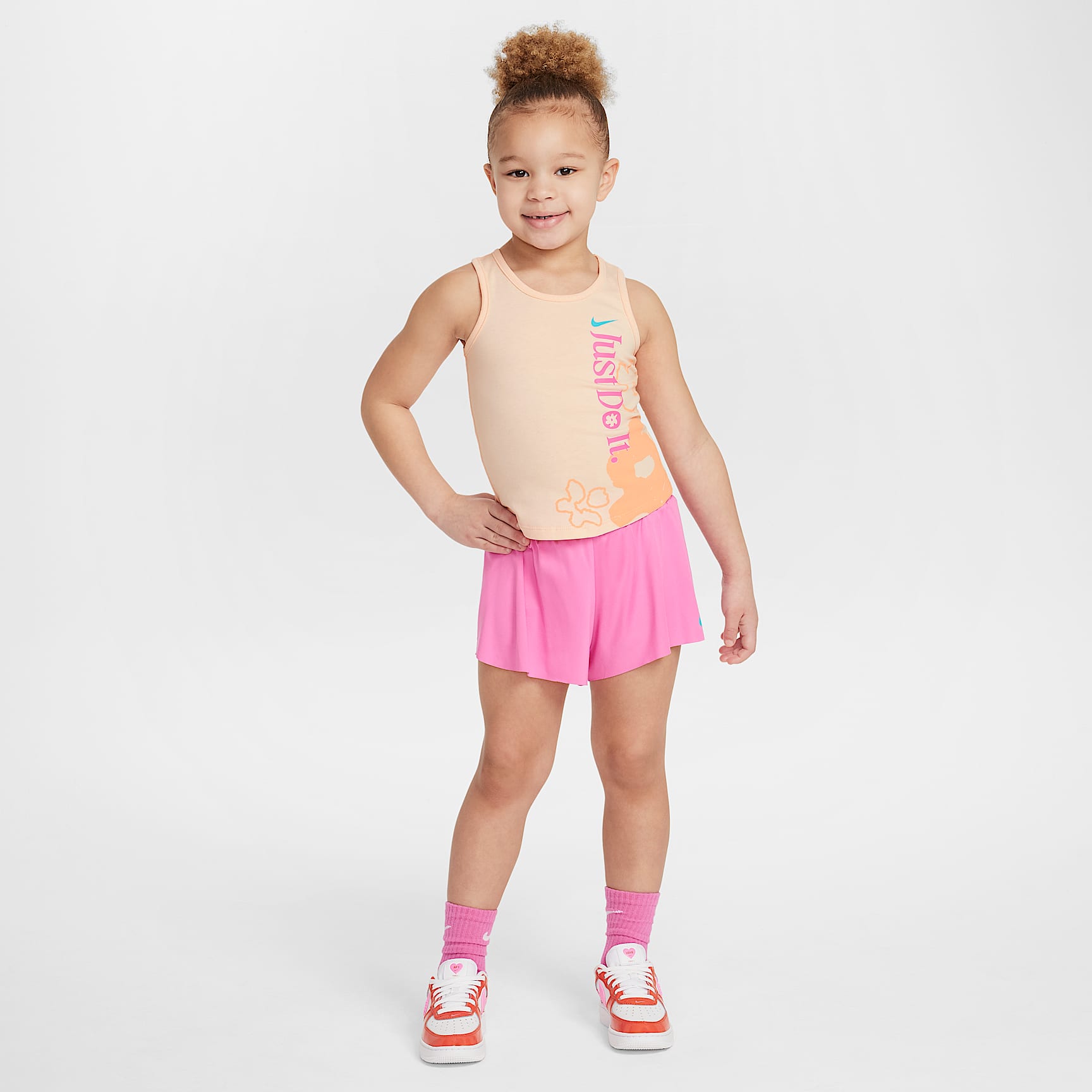 Nike Dri-FIT Toddler Wild Flower 2-Piece Tank and Mesh Shorts Set