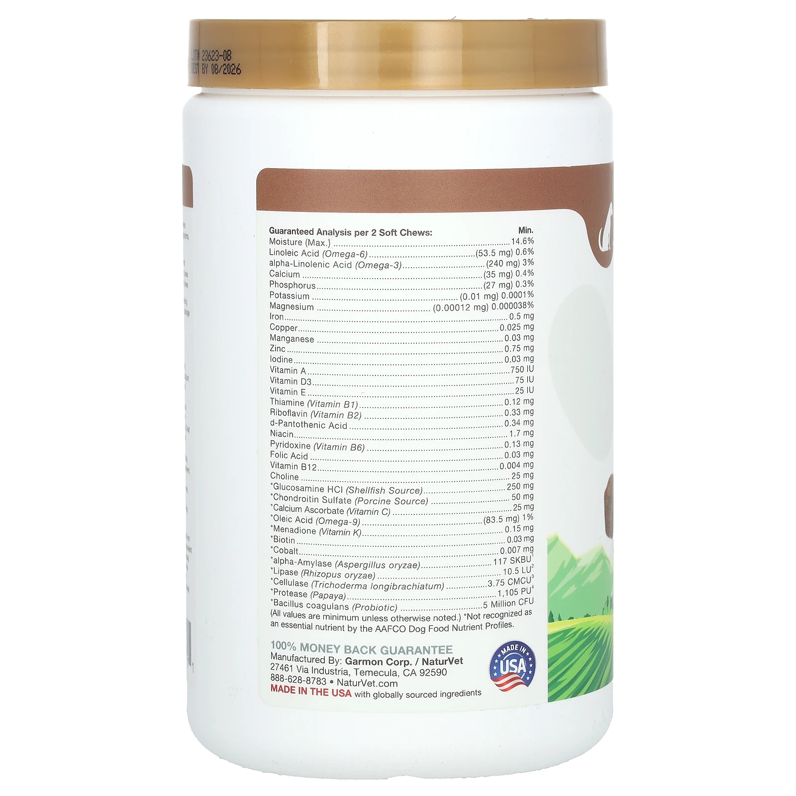 NaturVet, All-In-One Daily Essentials, добавка 4 в 1, для поддержки собак, 120 жевательных таблеток, 480 г (16,9 унции)