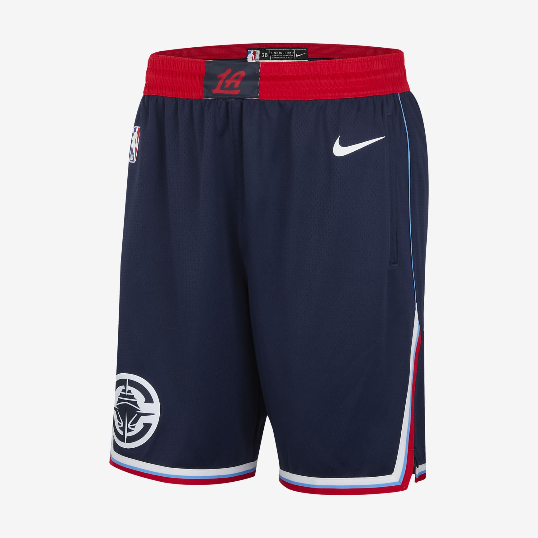 LA Clippers 2024/25 Swingman Icon Edition Men's Nike Dri-FIT NBA Replica Shorts