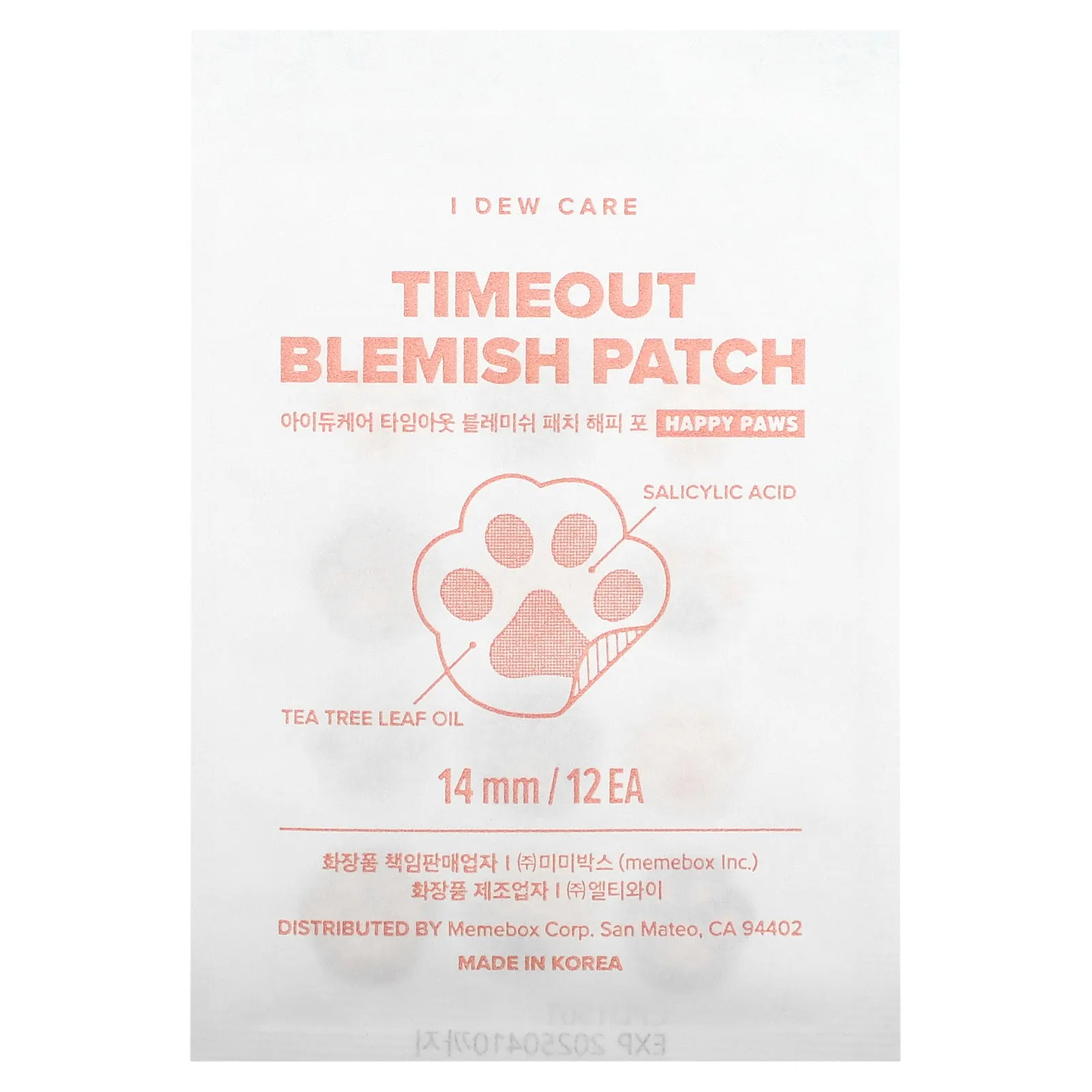 I Dew Care, Timeout Blemish Patch, Happy Paws, 36 патчей