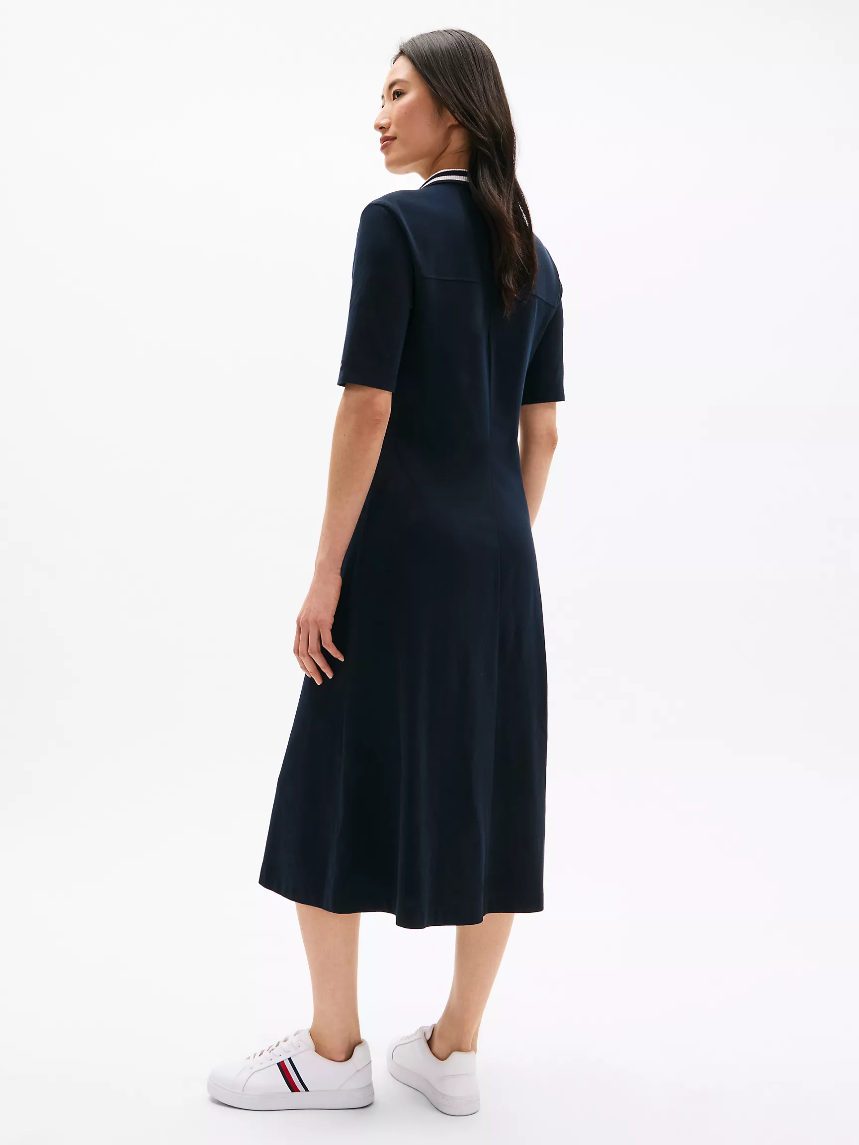 Женское платье Tommy Hilfiger, Миди-поло-платье на молнии