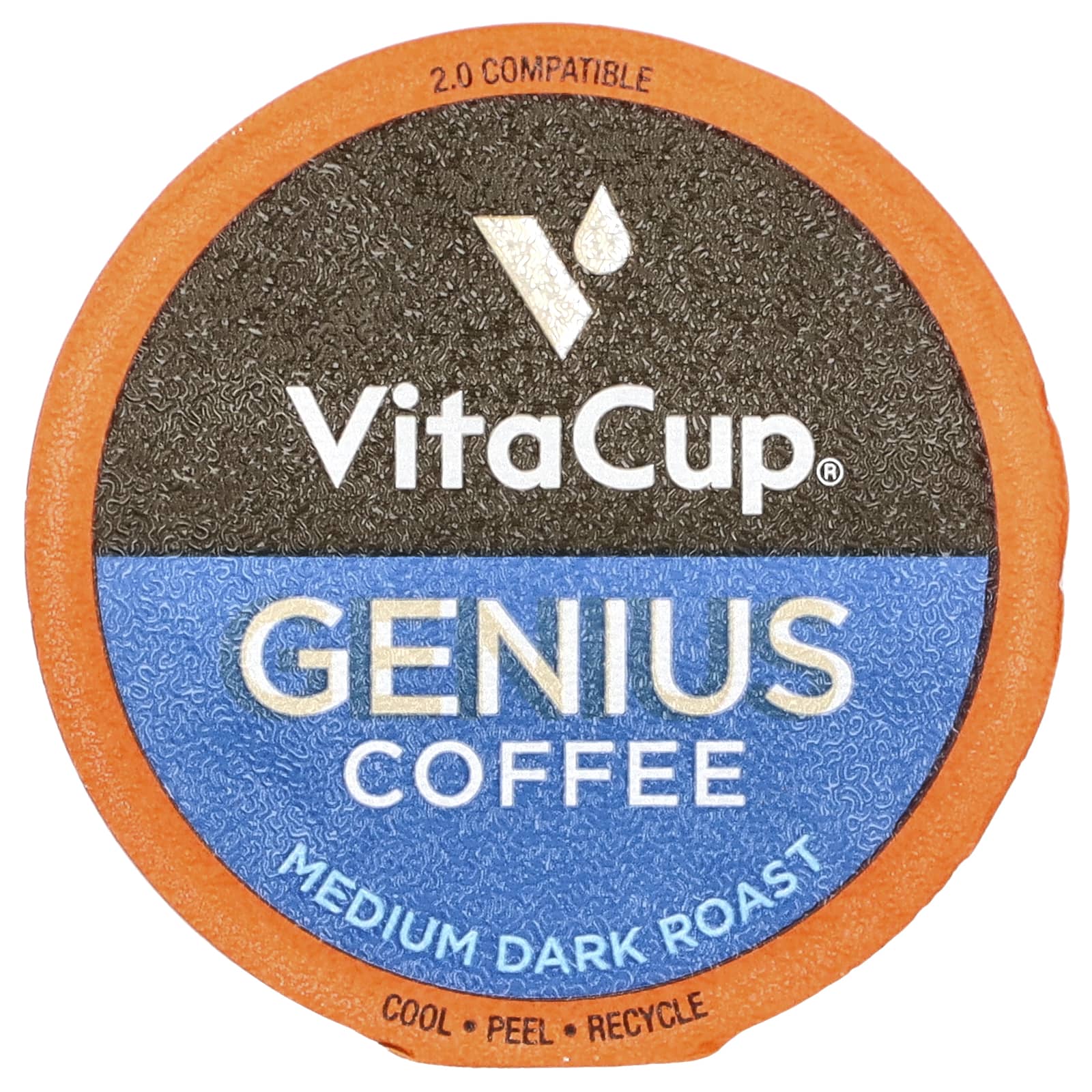 VitaCup, Genius Coffee, средней обжарки, 16 чашек по 12 г (0,42 унции)
