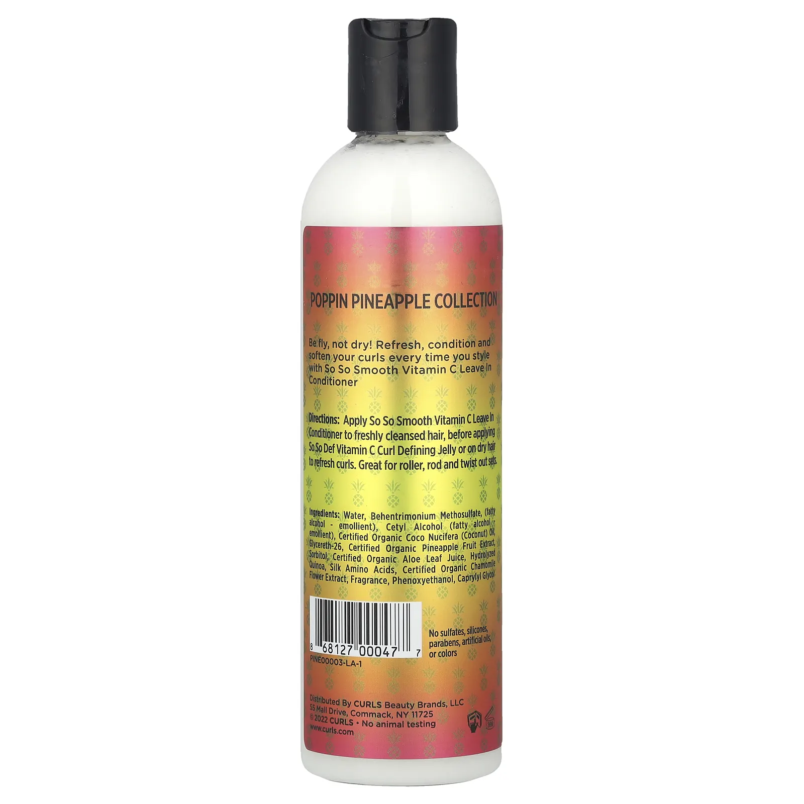 Curls, Poppin Pineapple Collection, So So Smooth, витамин C, несмываемый кондиционер, 236 мл (8 унций)