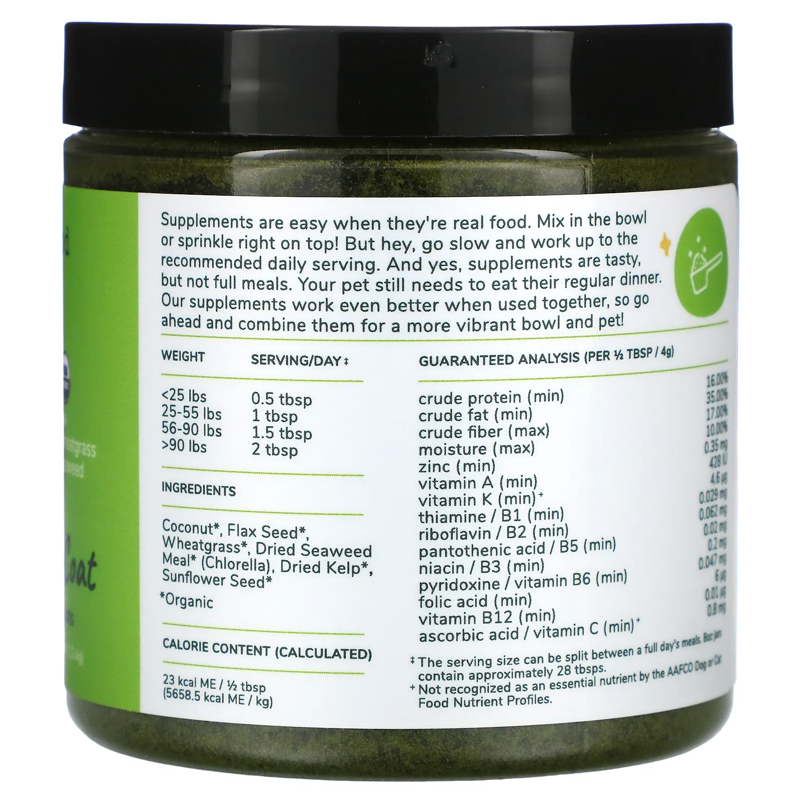 Kin+Kind, добавка для кошек и собак для здоровья кожи и шерсти, 113,4 г (4 унции)