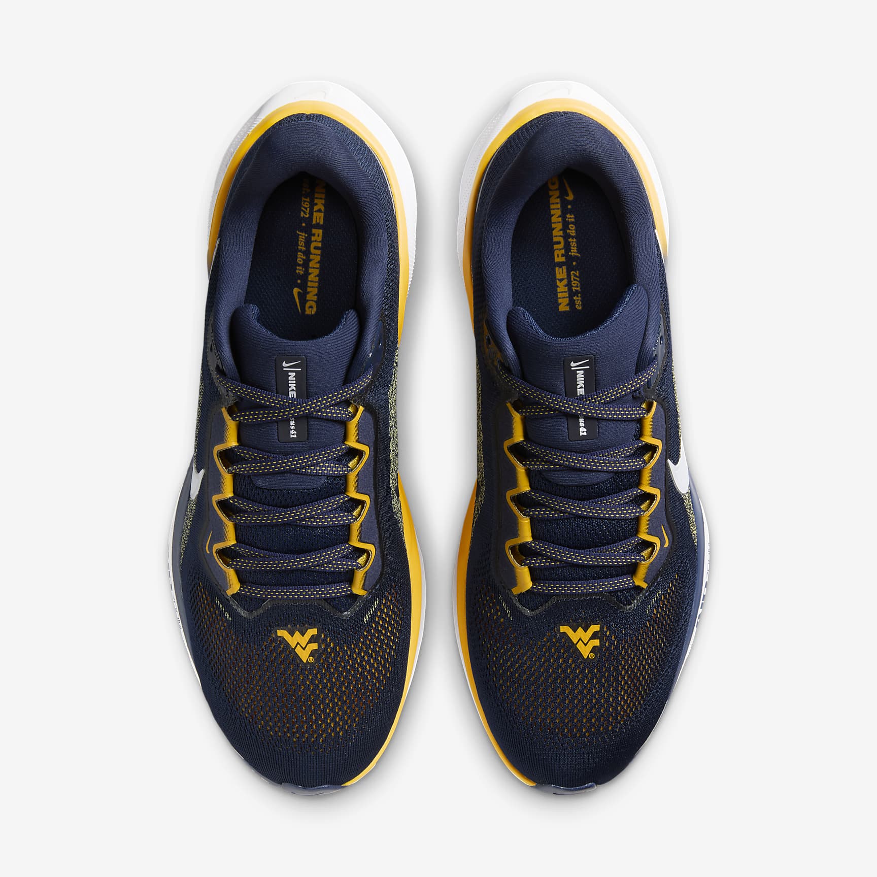 West Virginia Pegasus 41 Men's Nike College Road Running Shoes