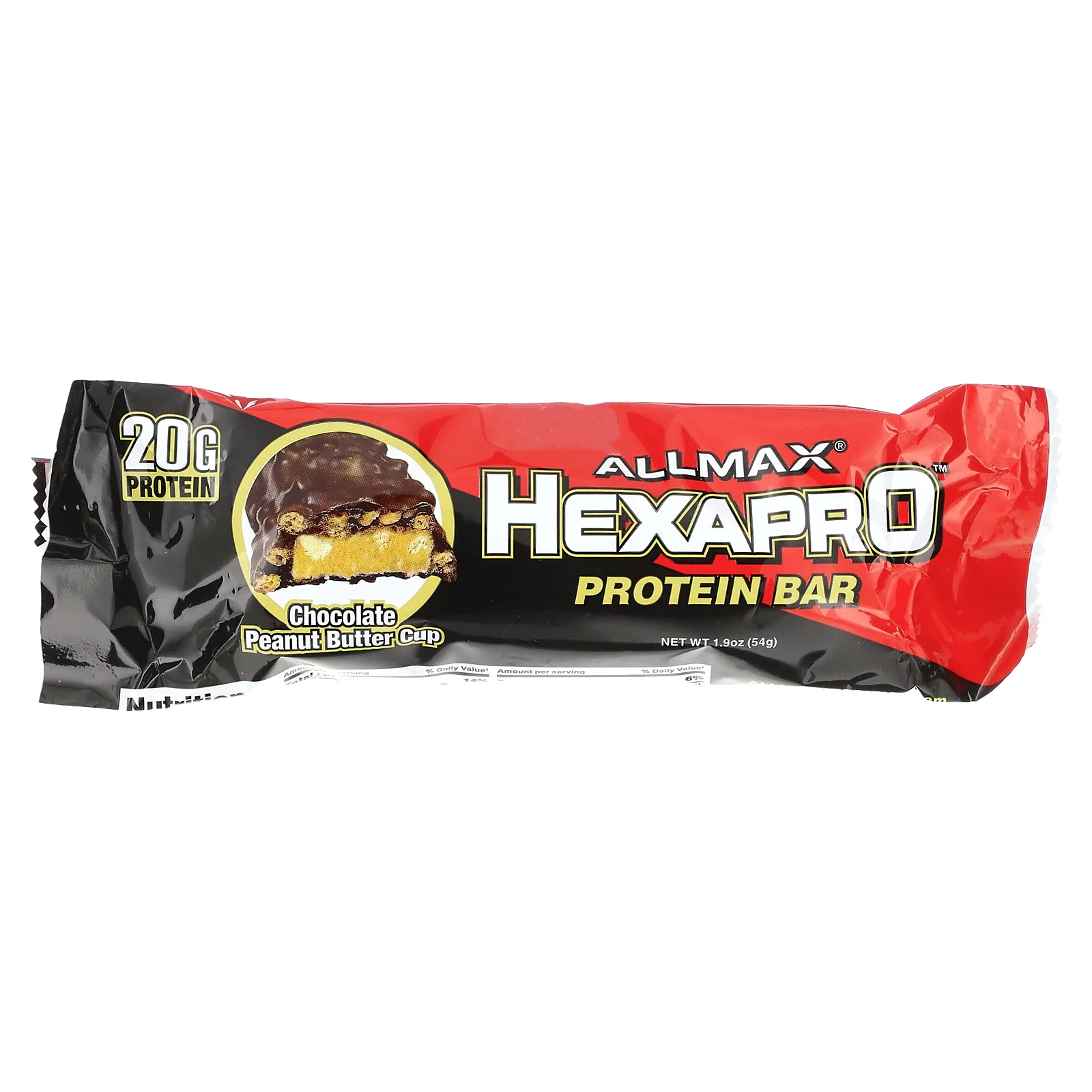 ALLMAX, Hexapro протеиновый батончик, со вкусом шоколада и арахисовой пасты, 12 шт. по 54 г (1,9 унции)