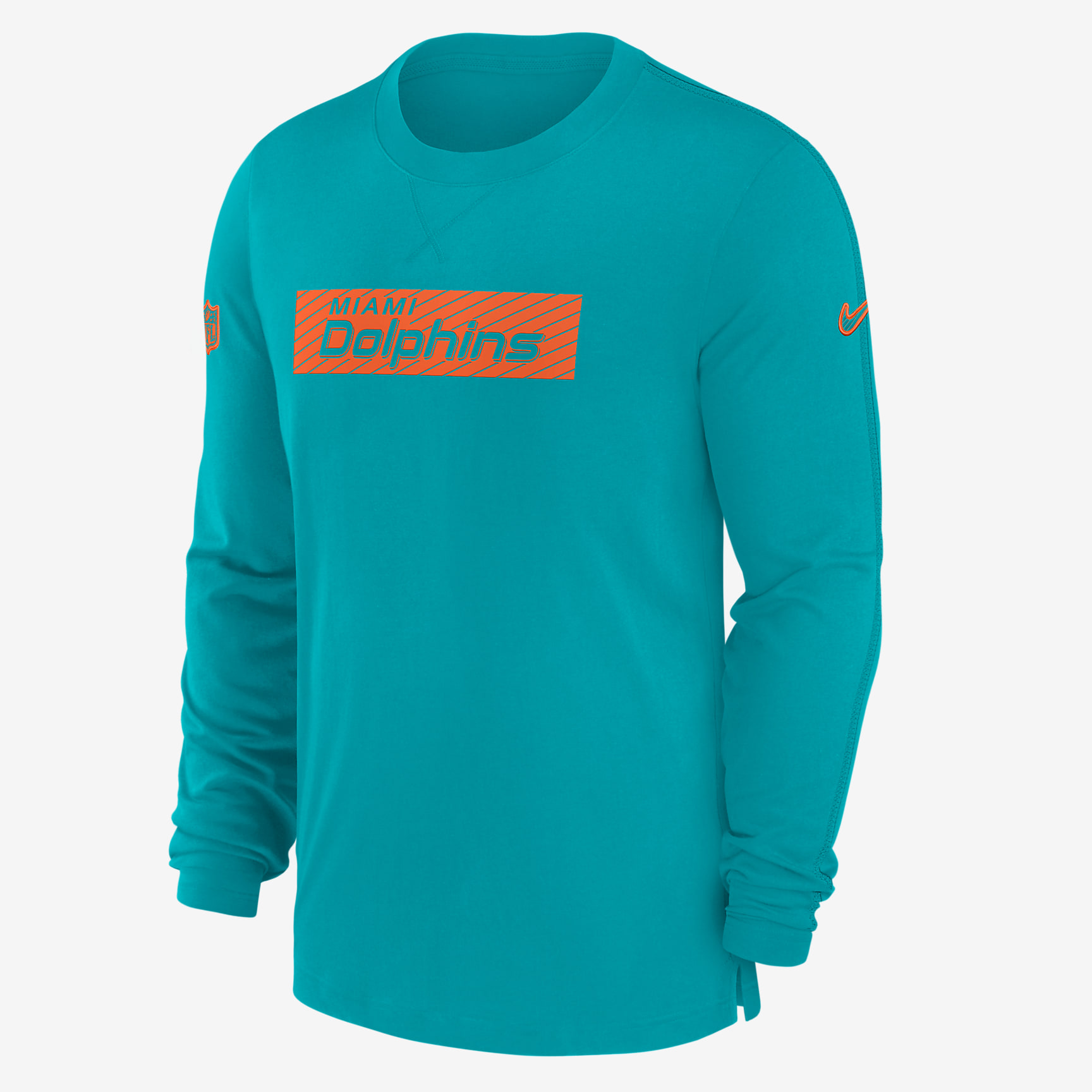 Miami Dolphins Sideline Player Team Issue Men’s Nike Dri-FIT Long-Sleeve Top