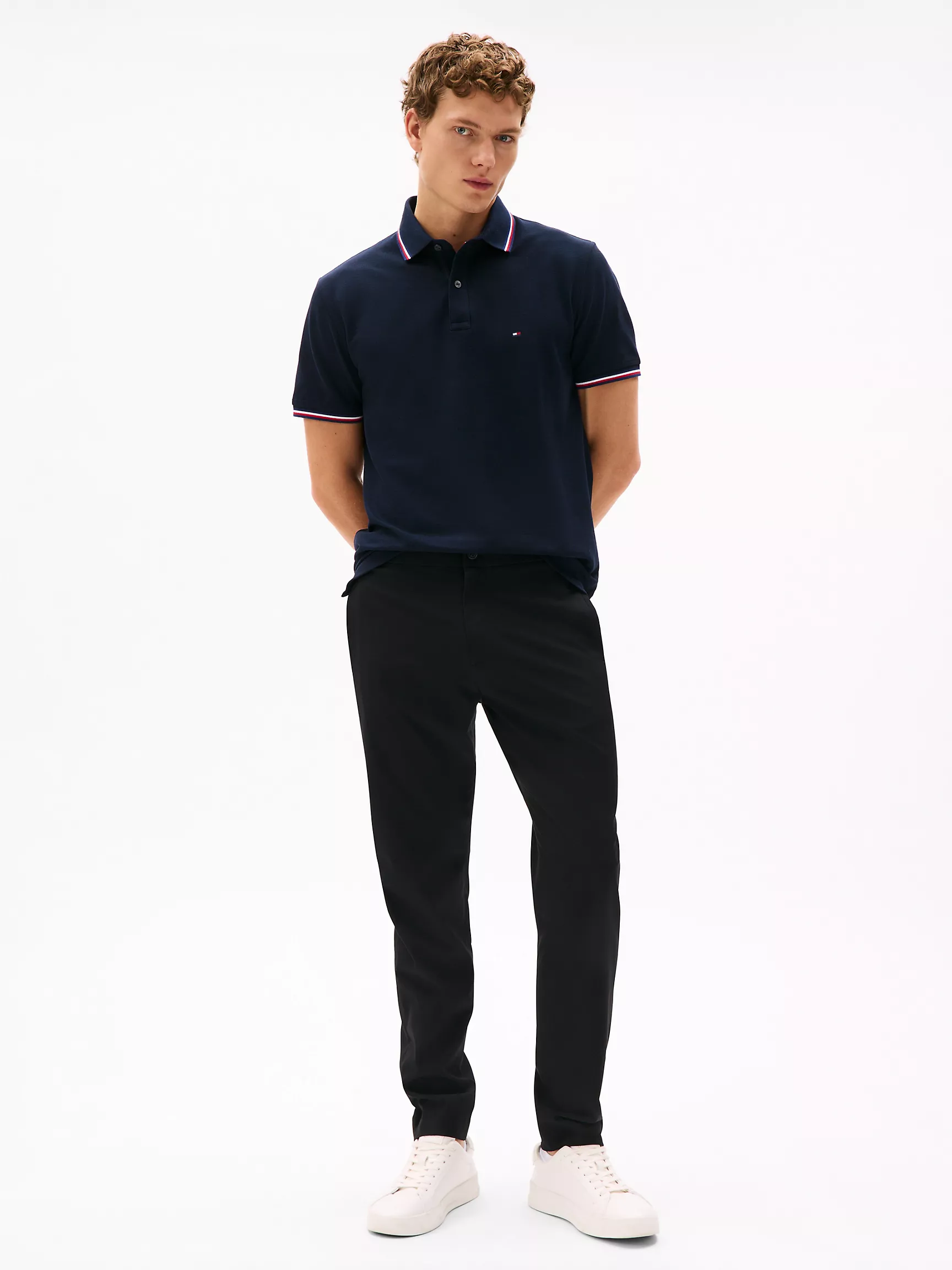 Мужское поло Tommy Hilfiger, Влагоотводящее поло Tommy стандартного кроя