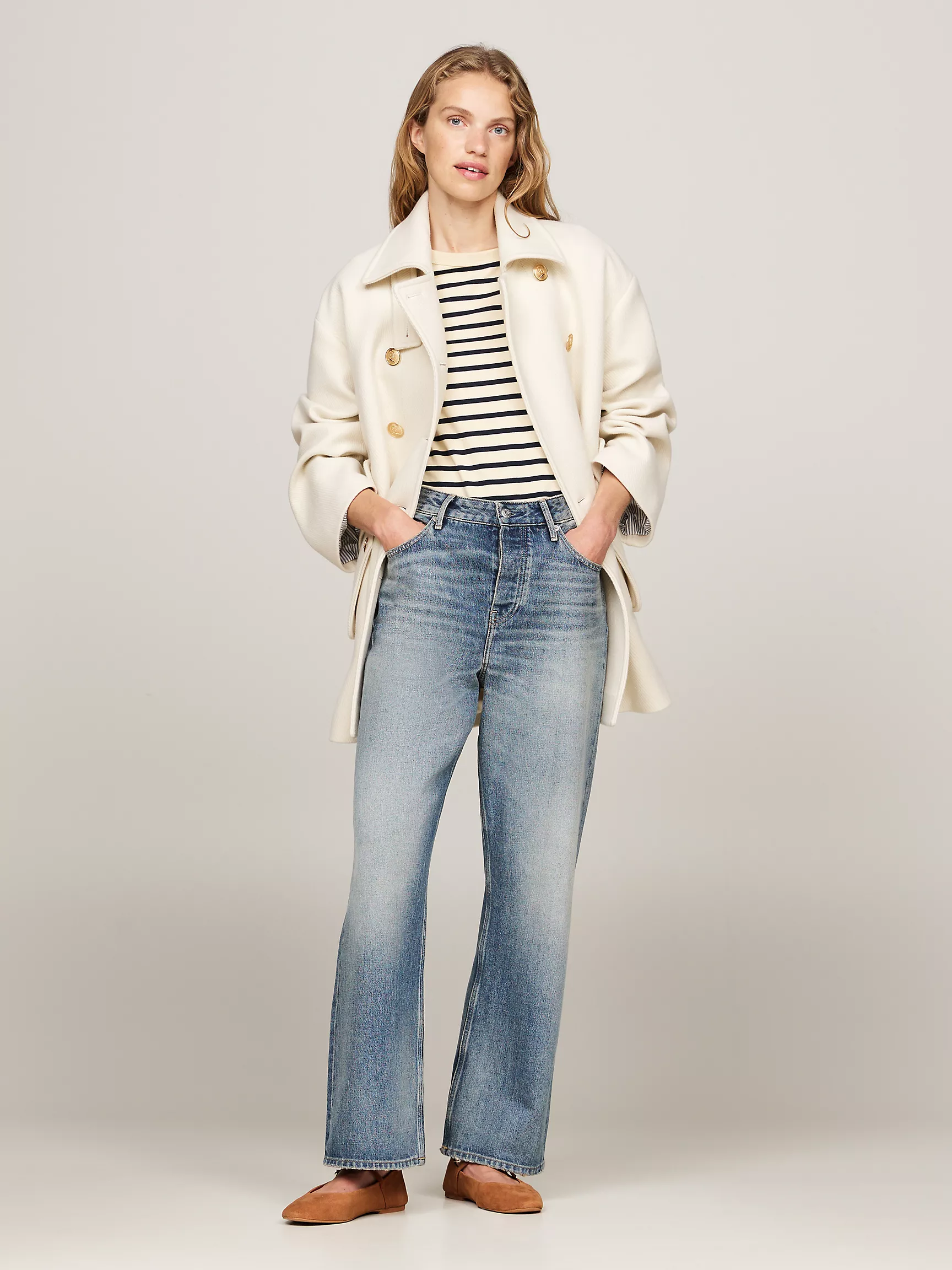 Женская обувь Tommy Hilfiger, Балетки из замши в стиле Mary Jane