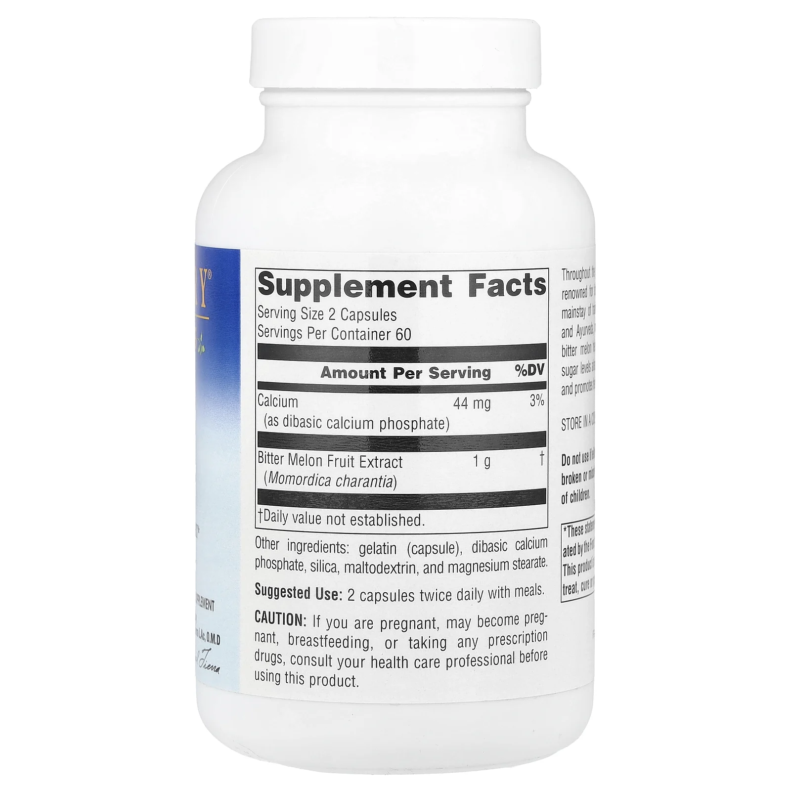 Planetary Herbals, Горькая дыня, 1000 мг, 120 капсул (500 мг на капсулу)