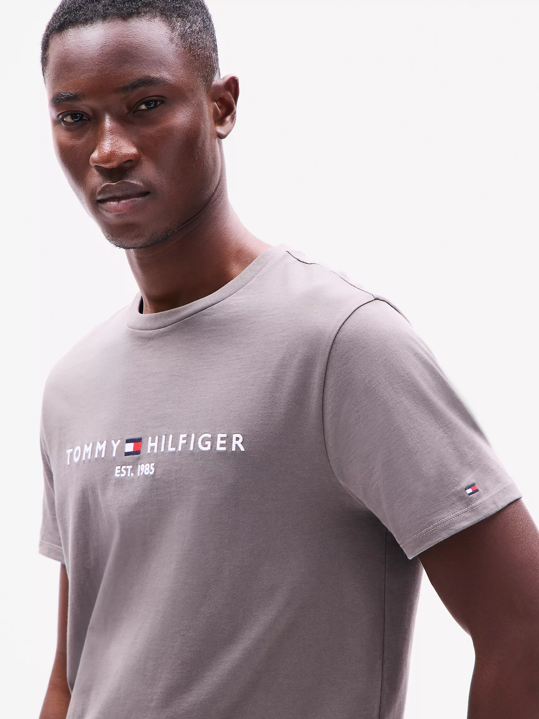 Мужская футболка Tommy Hilfiger, Футболка с вышитым логотипом Tommy