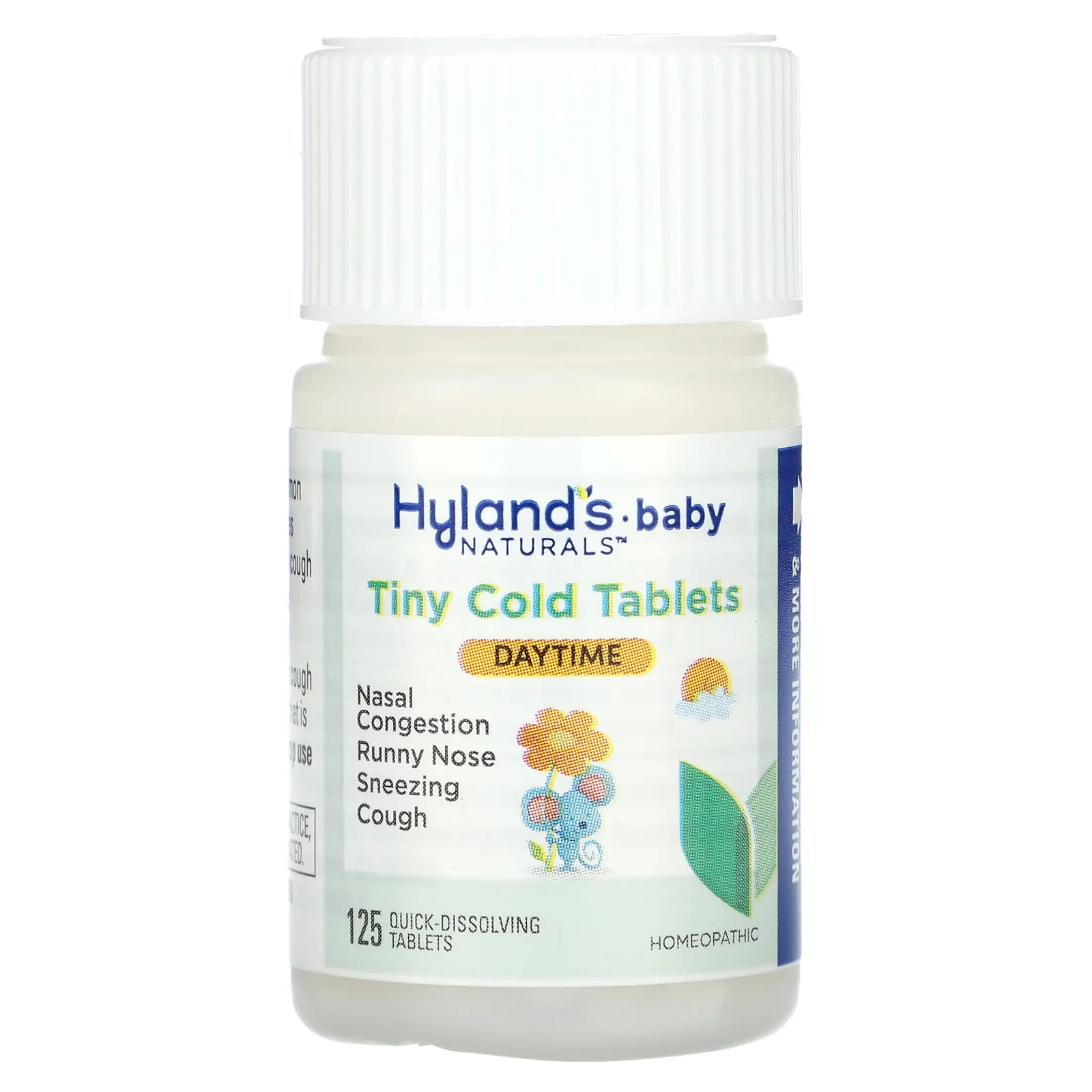 Hyland's Naturals, для детей, от простуды, для дневной поддержки, от 6 месяцев, 125 быстрорастворимых таблеток
