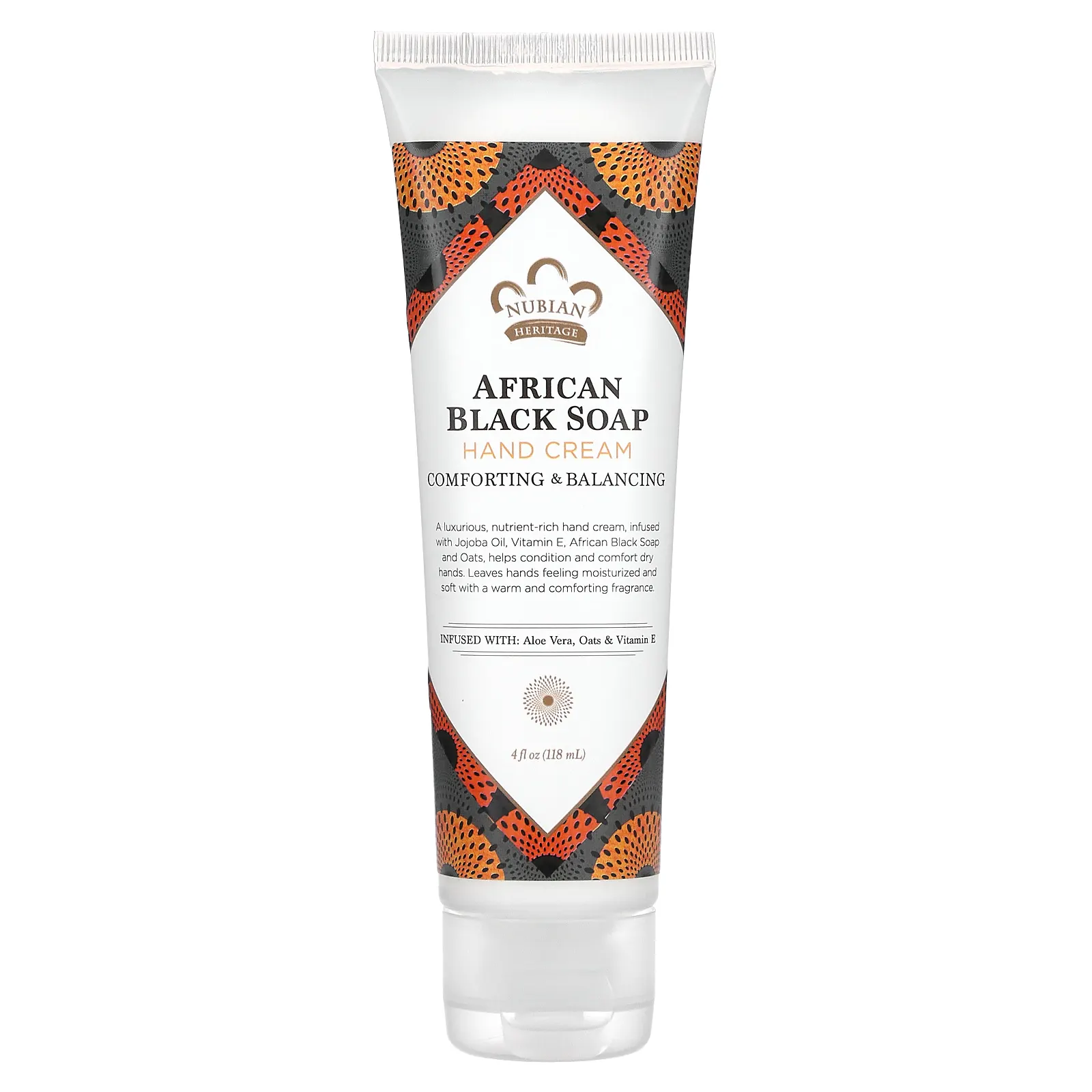 Nubian Heritage, Крем для рук, африканское черное мыло, 118 мл (4 жидк. Унции)