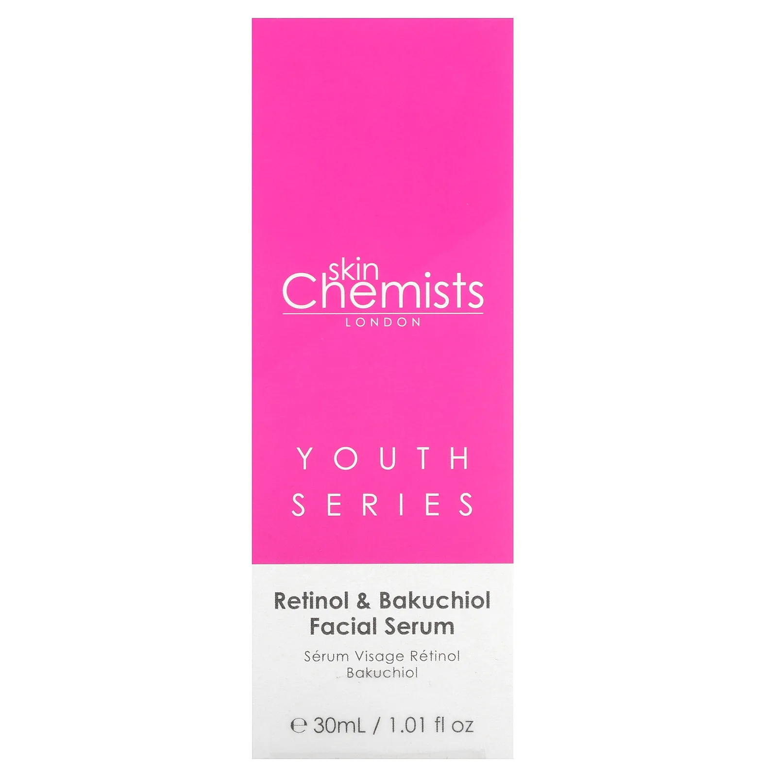 skinChemists, Youth Series, сыворотка для лица с ретинолом и бакухиолом, 30 мл (1,01 жидк. унции)