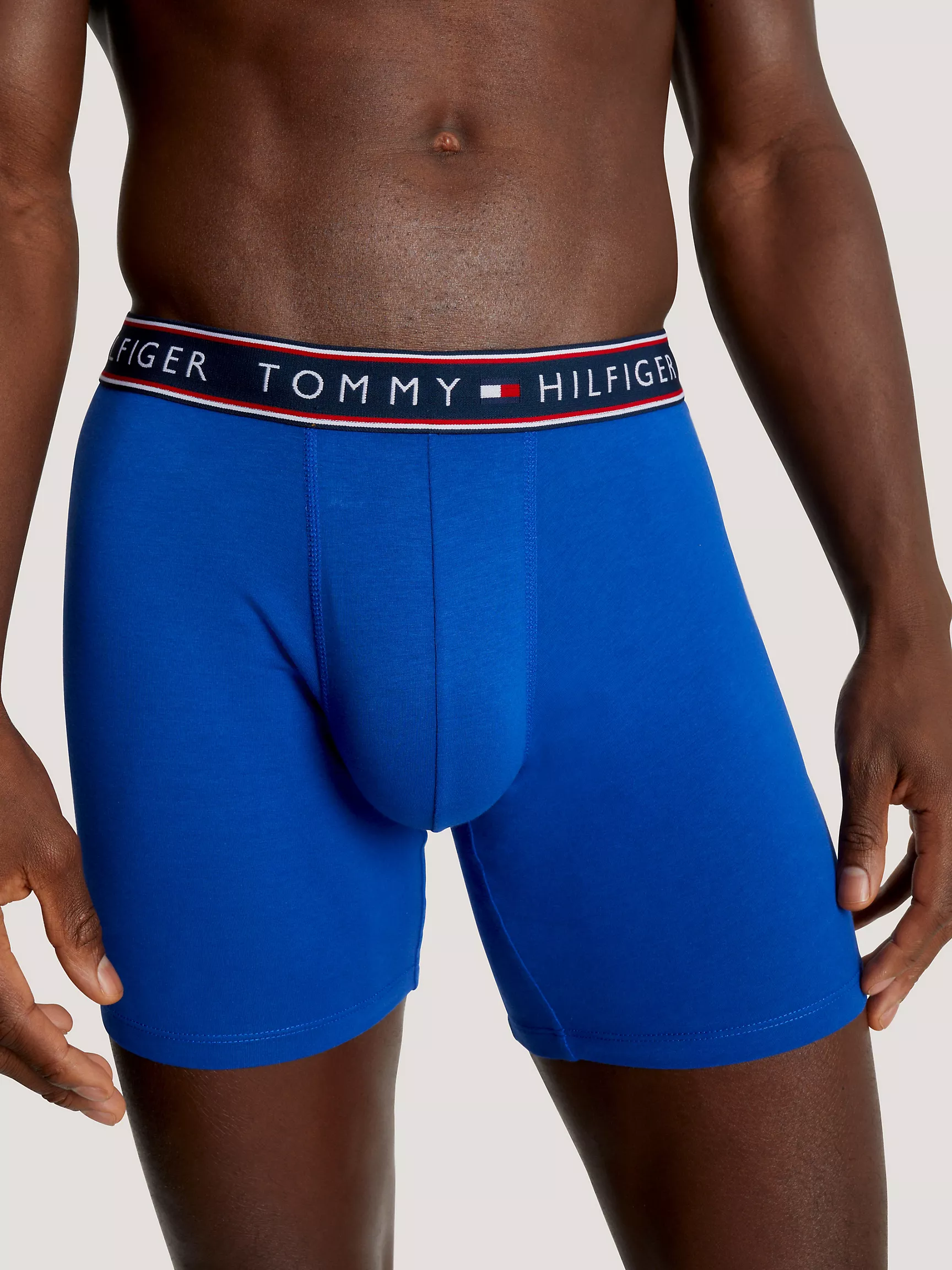 Мужское нижнее белье Tommy Hilfiger, Хлопковые эластичные боксеры-брифы (набор 3 шт.)