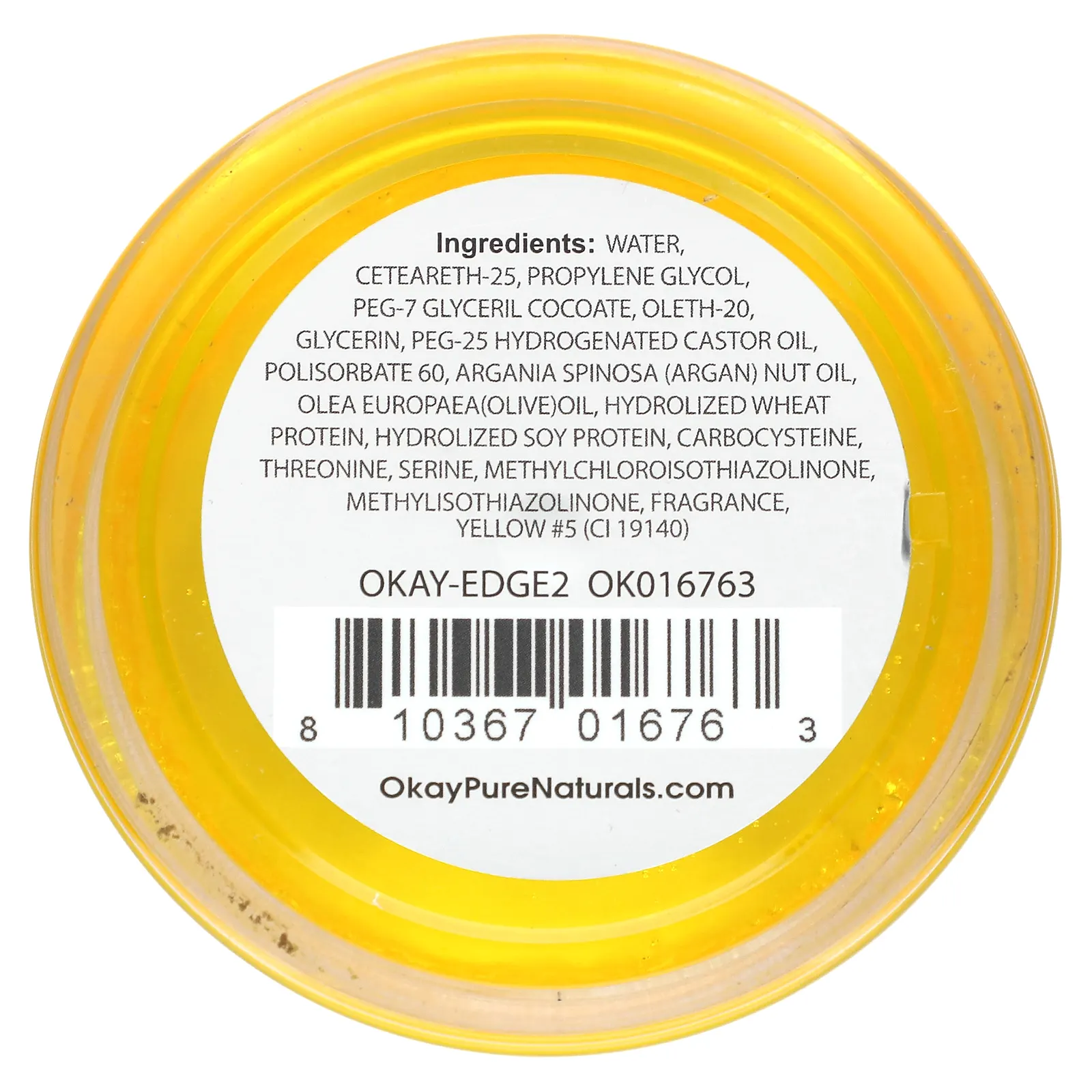 Okay Pure Naturals, Полированные края с марокканским аргановым маслом, 59 мл (2 унции)