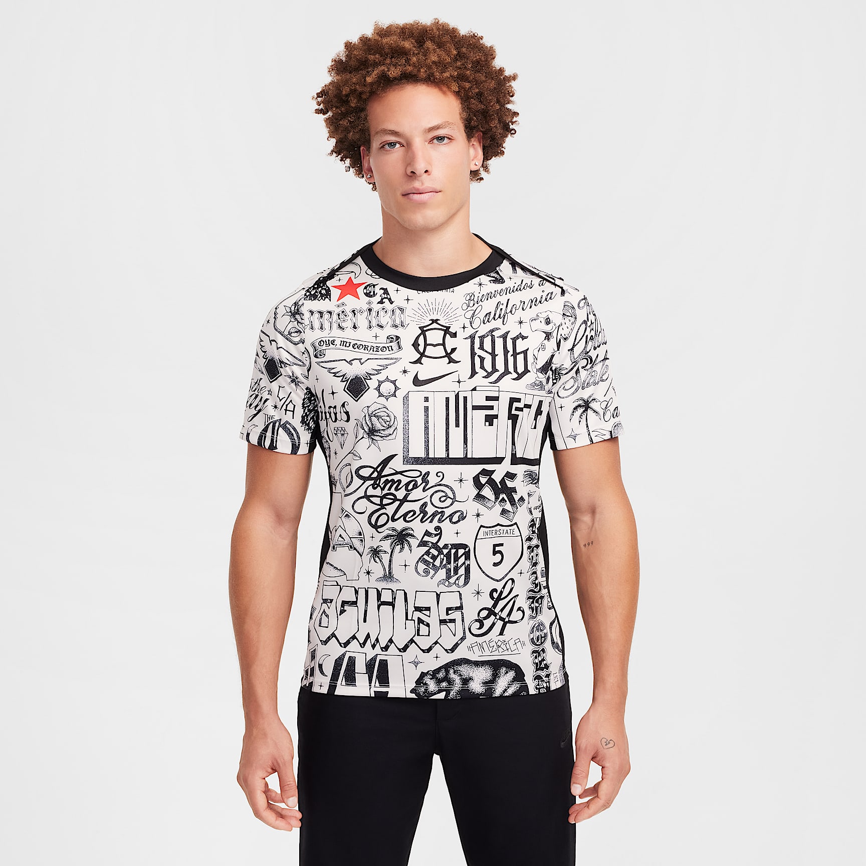 Club América Academy Pro SE Men's Nike Dri-FIT Soccer Pre-Match Short-Sleeve Top