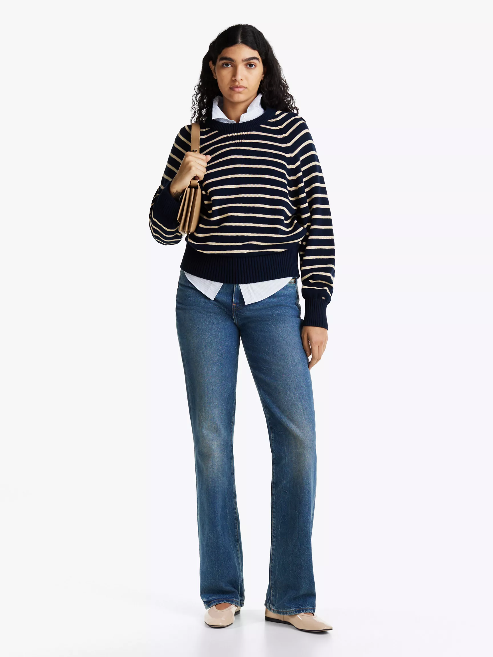 Женская обувь Tommy Hilfiger, Кожаные балетки в стиле Mary Jane