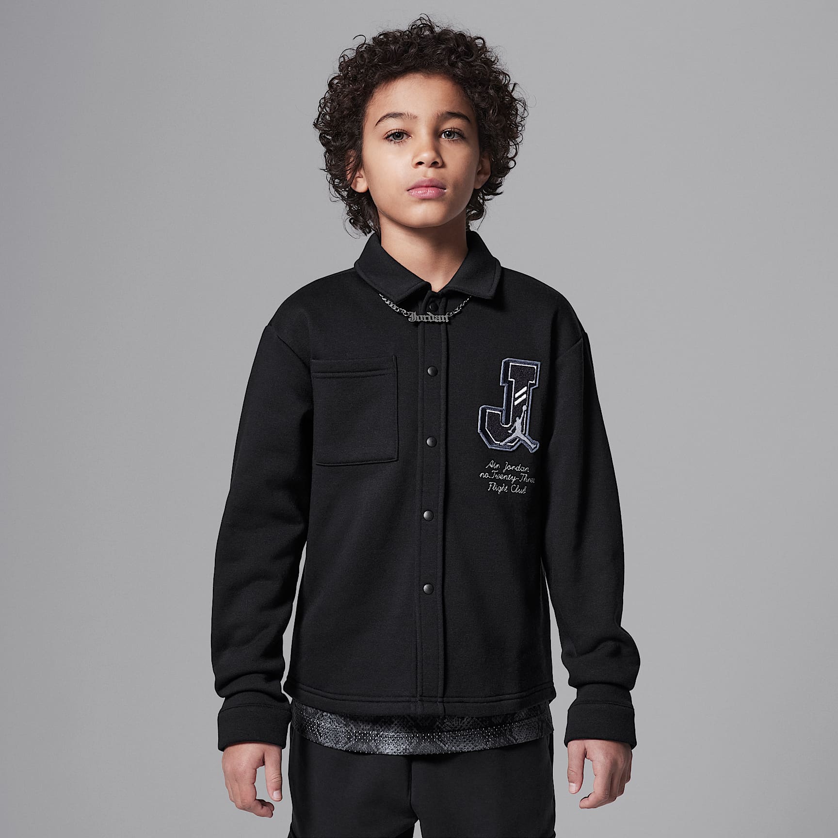 Jordan Court of Legends Big Kids' Long Sleeve Knit Top