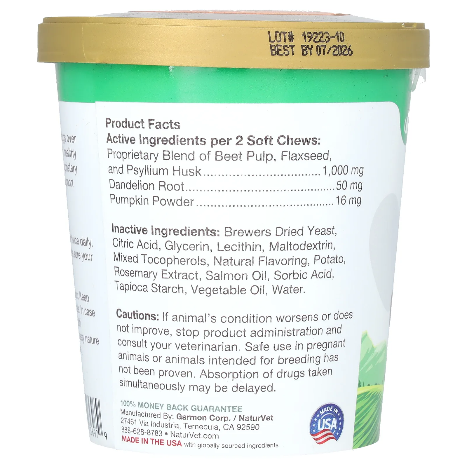 NaturVet, No Scoot, добавка для поддержки анальной железы, тыква, для собак, 60 жевательных таблеток, 180 г (6,3 унции)