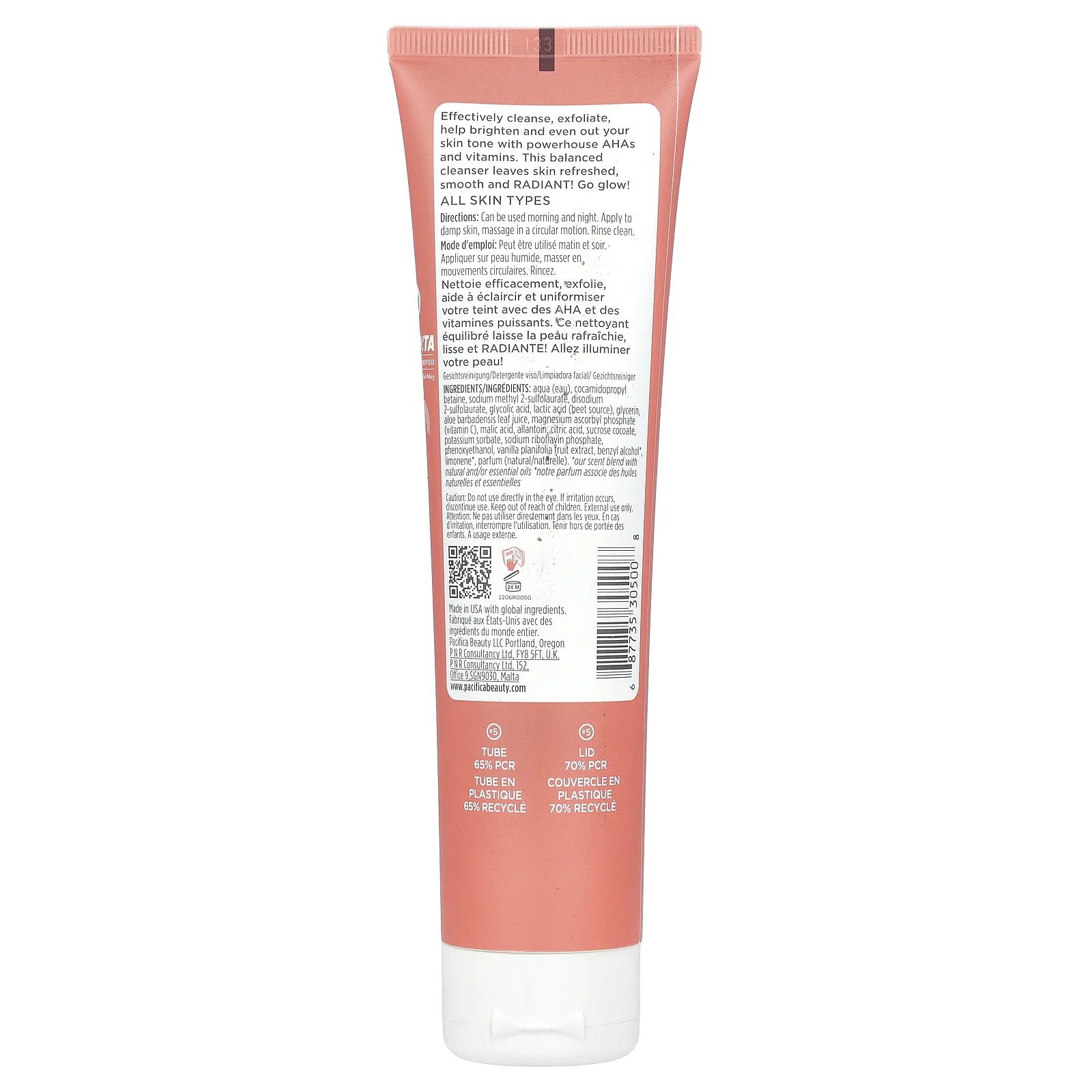 Pacifica, Осветляющее средство для умывания Glow Baby, 147 мл (5 жидк. Унций)