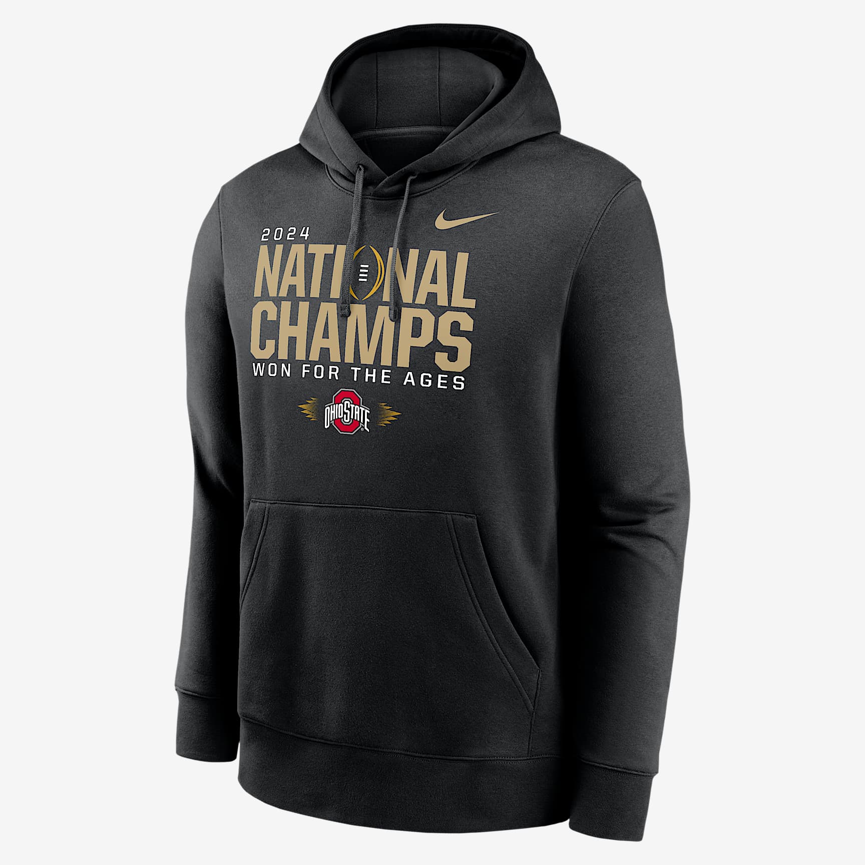 Ohio State Buckeyes 2024 College Football Playoff National Champions Locker Room Men's Nike College Pullover Hoodie