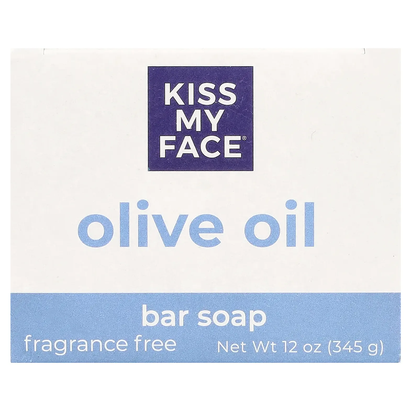 Kiss My Face, мыло с чистым оливковым маслом, без отдушек, 3 бруска по 115 г (4 унции) каждый