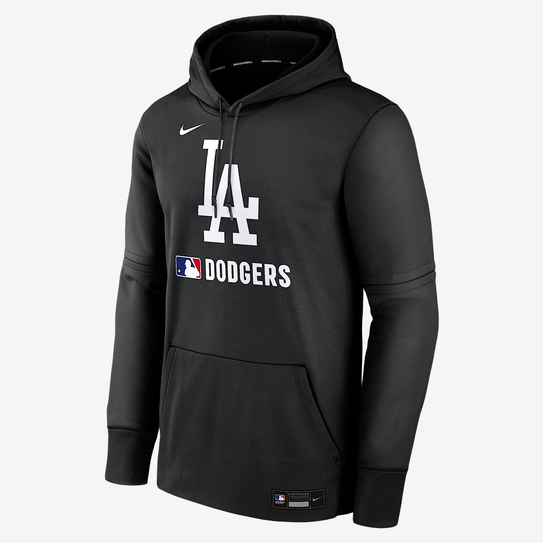 Los Angeles Dodgers Authentic Collection Men's Nike Therma MLB Pullover Hoodie