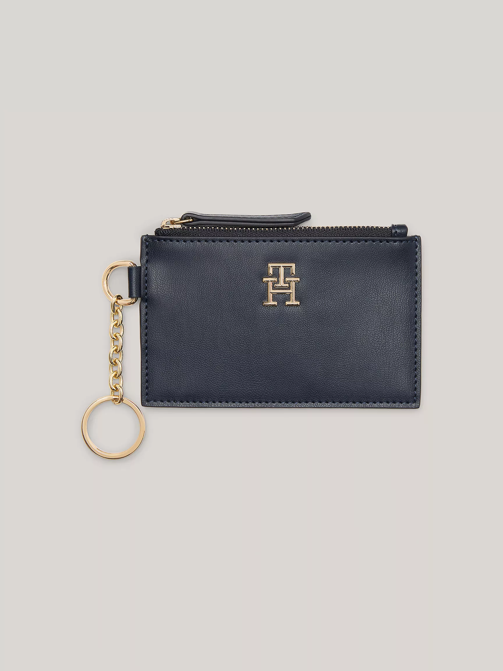 Женский кошелек Tommy Hilfiger, Монограммный кошелек на молнии для монет и удостоверения