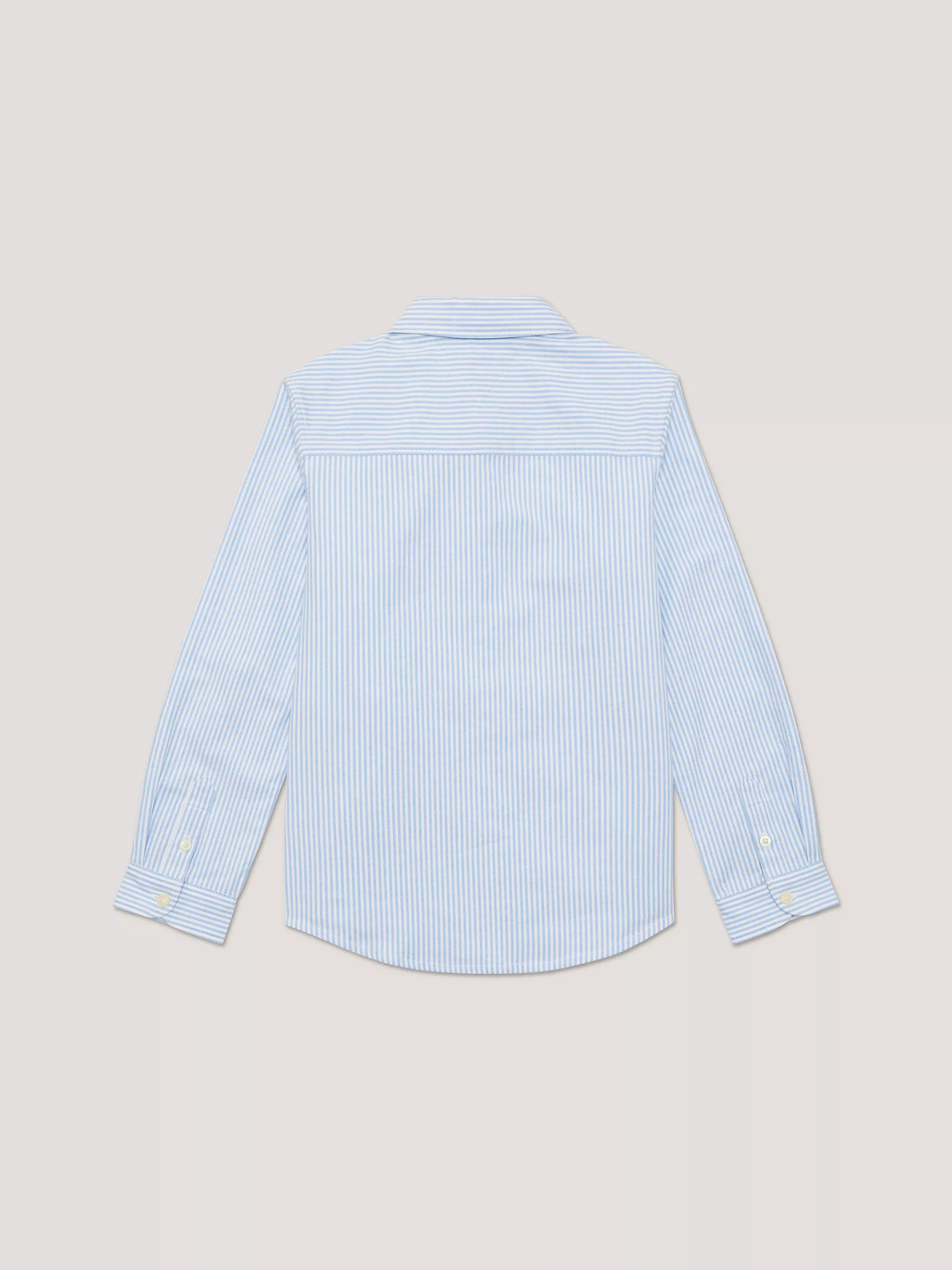 Рубашка для мальчика Tommy Hilfiger, Детская полосатая эластичная рубашка из оксфорда