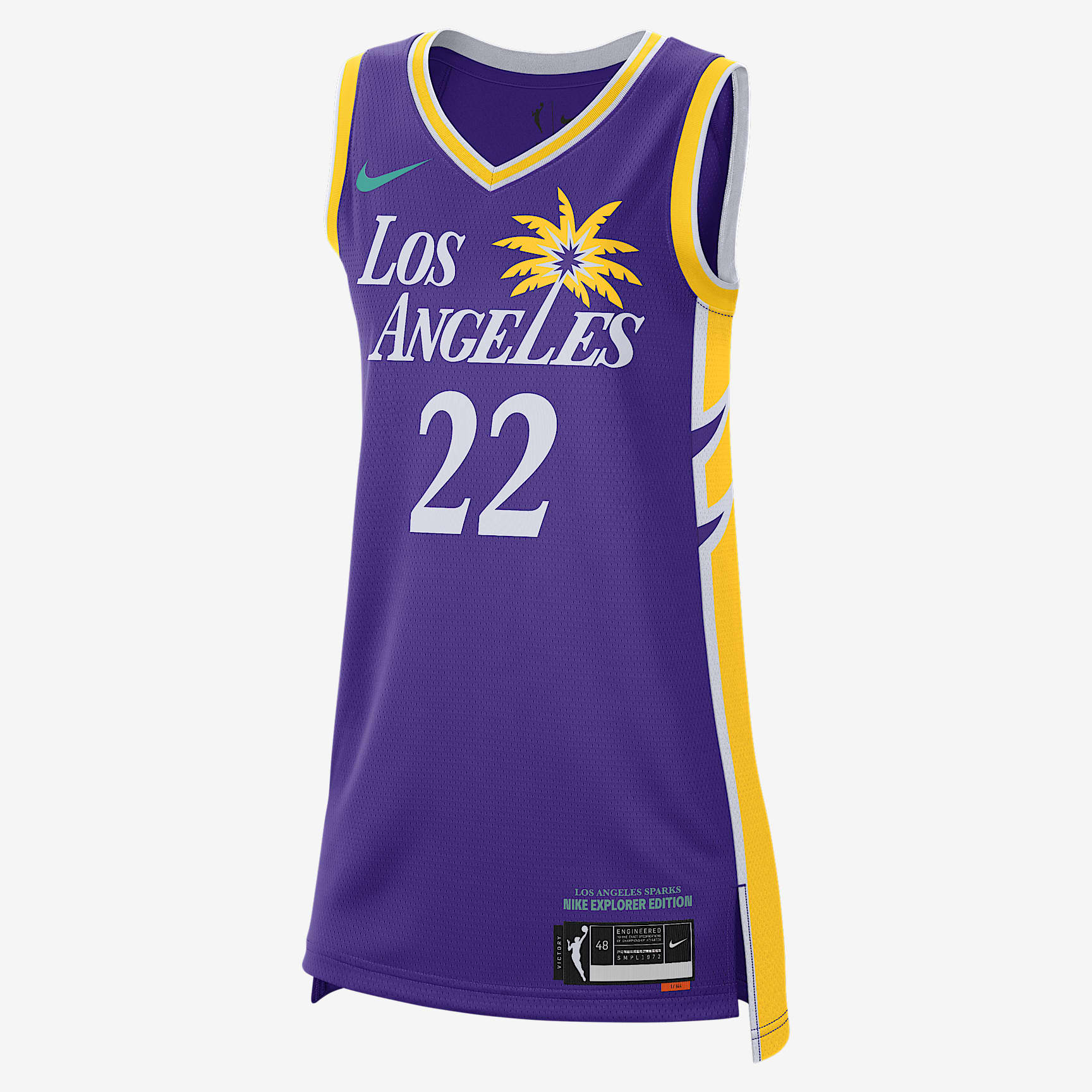 Los Angeles Sparks Explorer Edition Nike Dri-FIT WNBA Victory Jersey