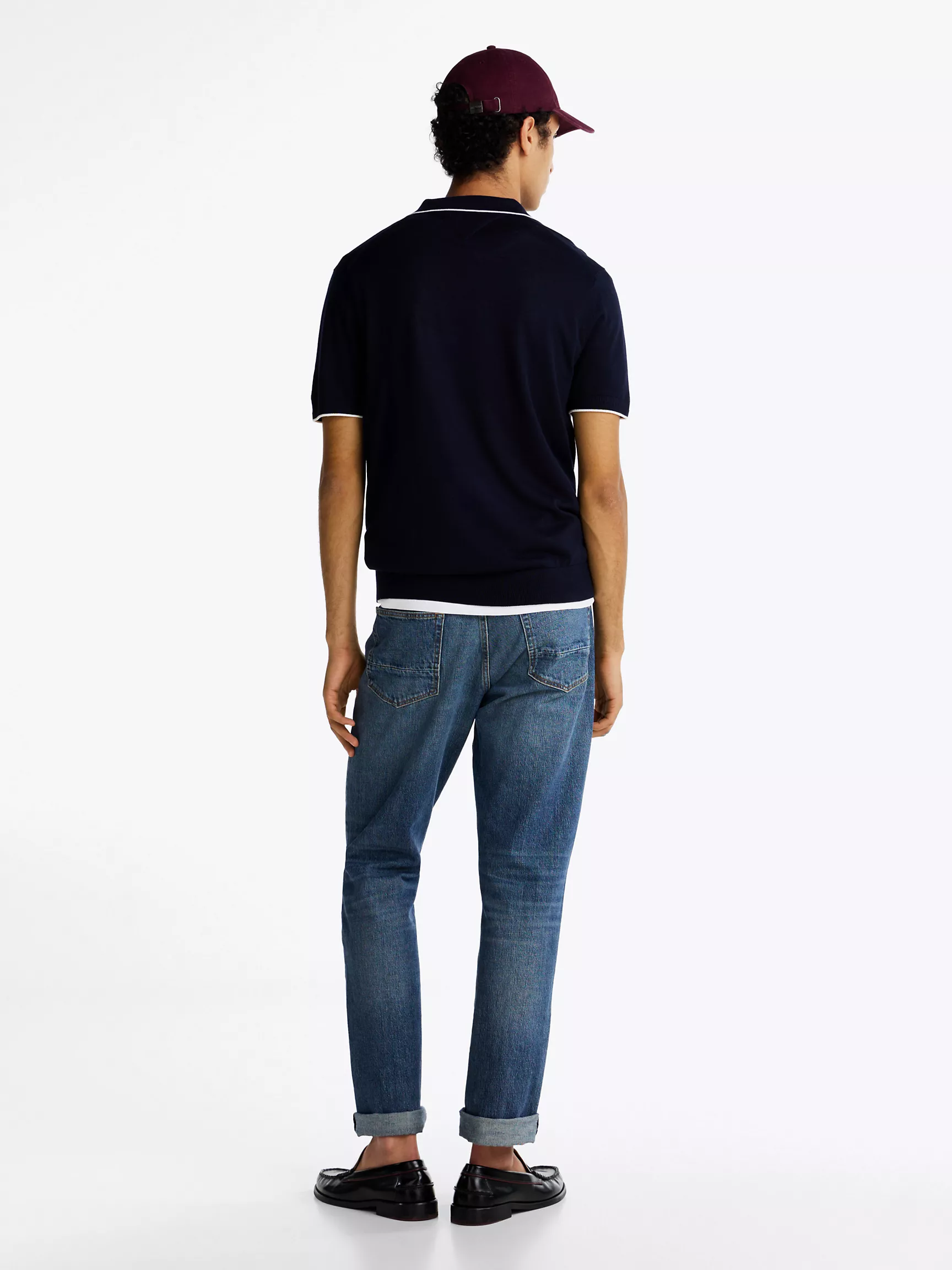 Мужское поло Tommy Hilfiger, Стандартное поло с V-образным вырезом