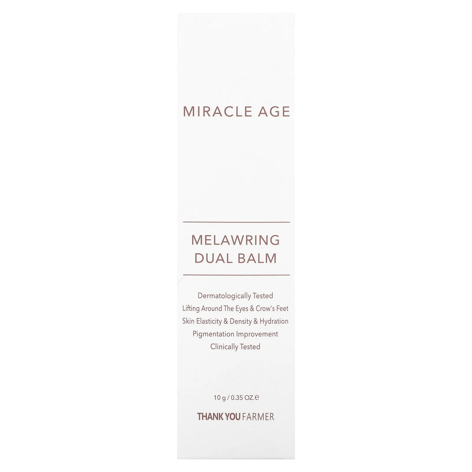 Thank You Farmer, Miracle Age, Melawring, бальзам двойного действия, 10 г (0,35 унции)