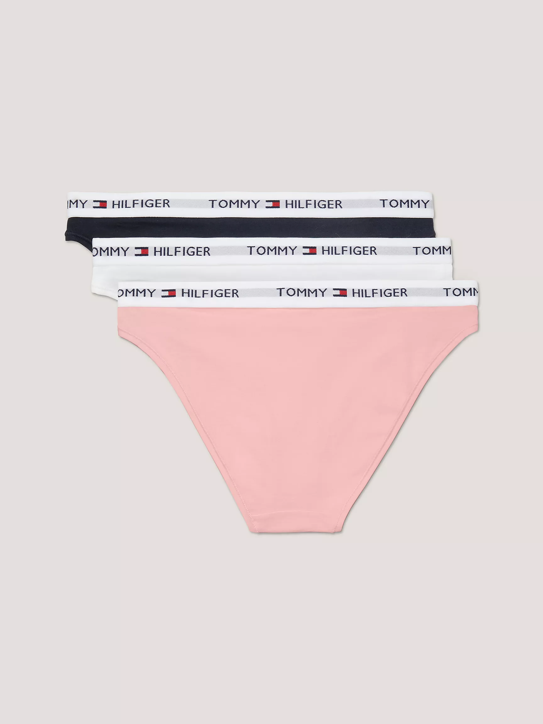 Женское нижнее белье Tommy Hilfiger, Трусы-бикини с логотипом Tommy (набор 3 шт.)