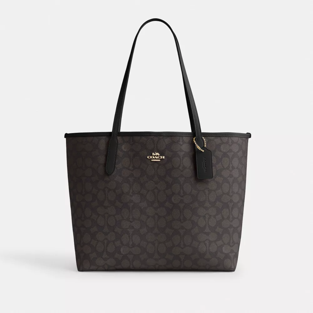 Сумка COACH City Tote Bag In Signature Canvas