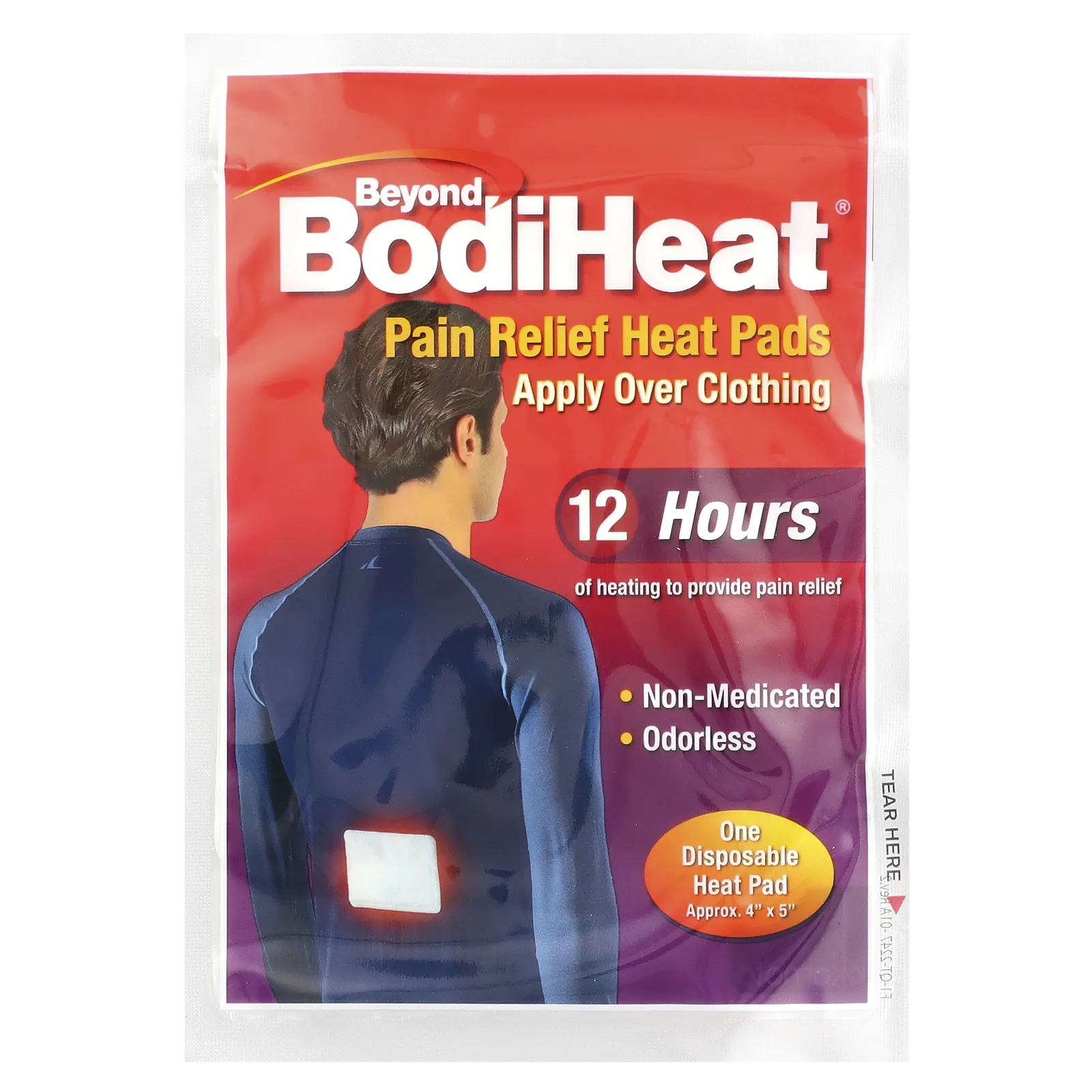 Beyond BodiHeat, пластыри для облегчения боли, 4 шт. в упаковке