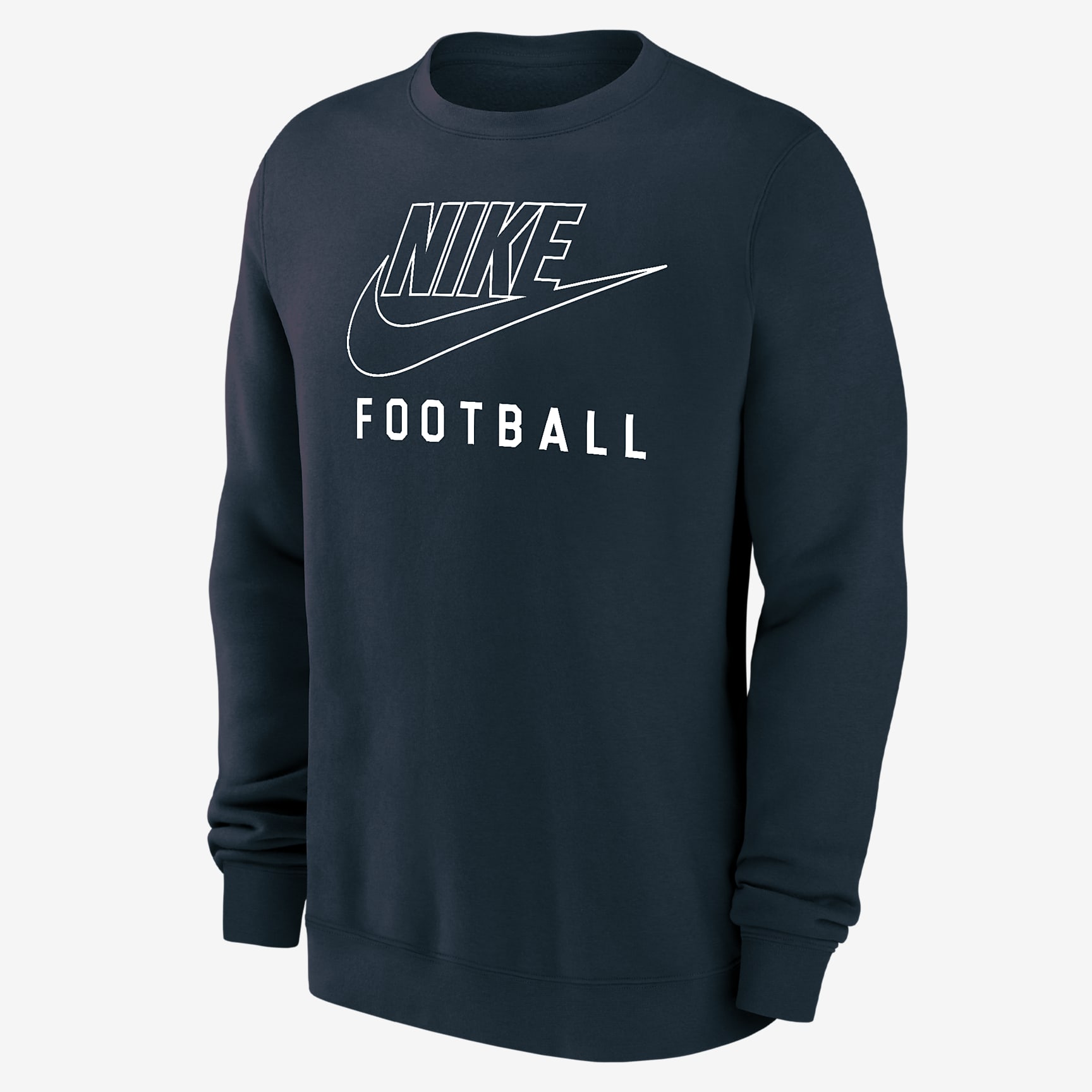 Nike Swoosh Club Fleece Men's Football Pullover Crew-Neck Sweatshirt